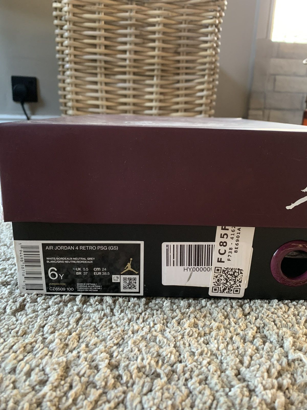 Jordan Brand Jordan 4 PSG UK5.5 US6 Size US 6 / EU 39 - 11 Thumbnail