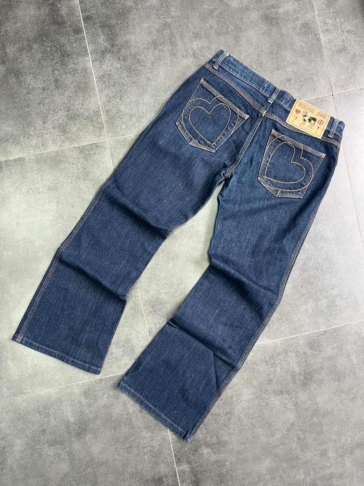 Moschino vintage 90s heart pockets vintage flared jeans