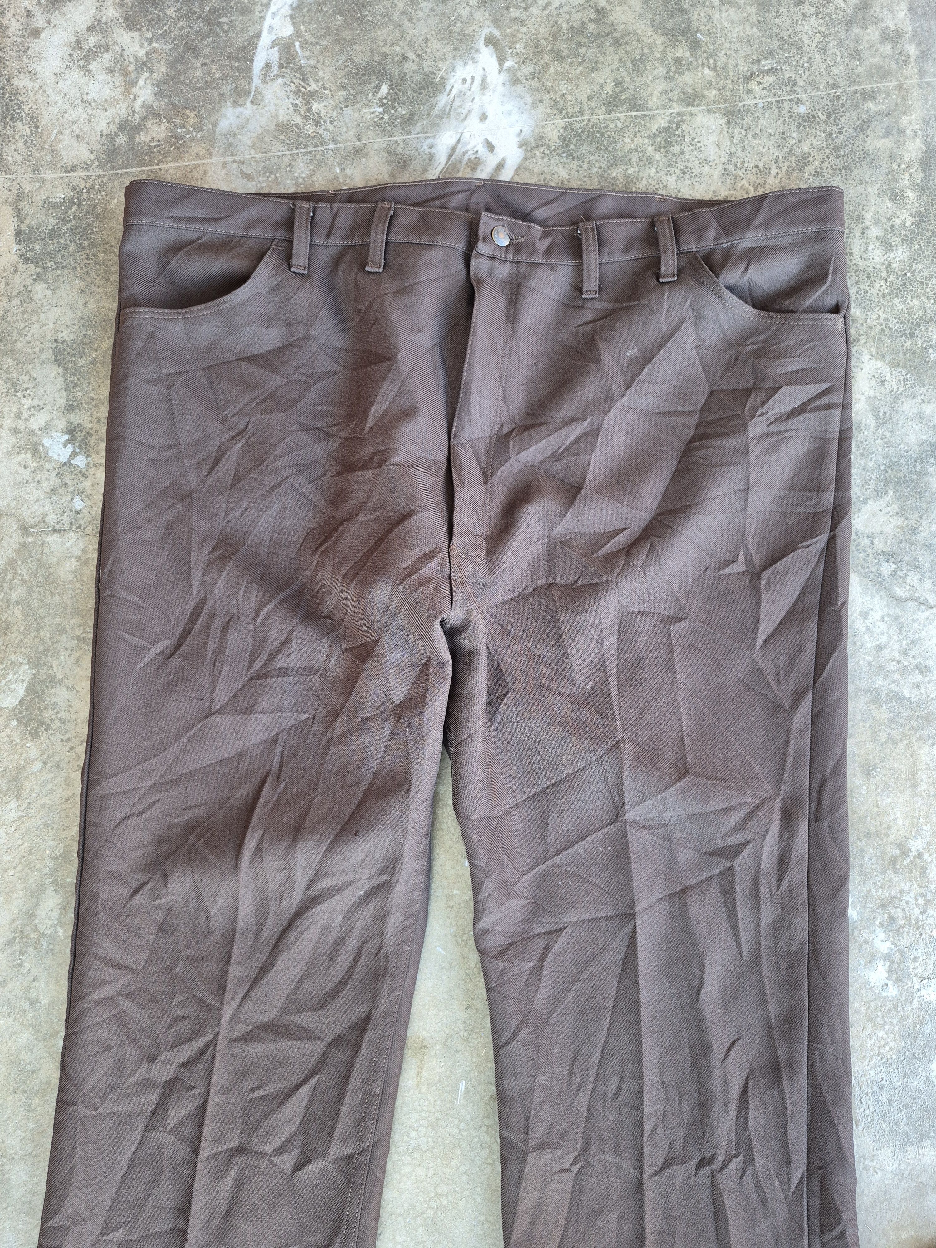Wrangler 🔥 Vintage Wrangler Sta Prest Retro Casual Pants Denim Size US 44 / EU 60 - 3 Thumbnail
