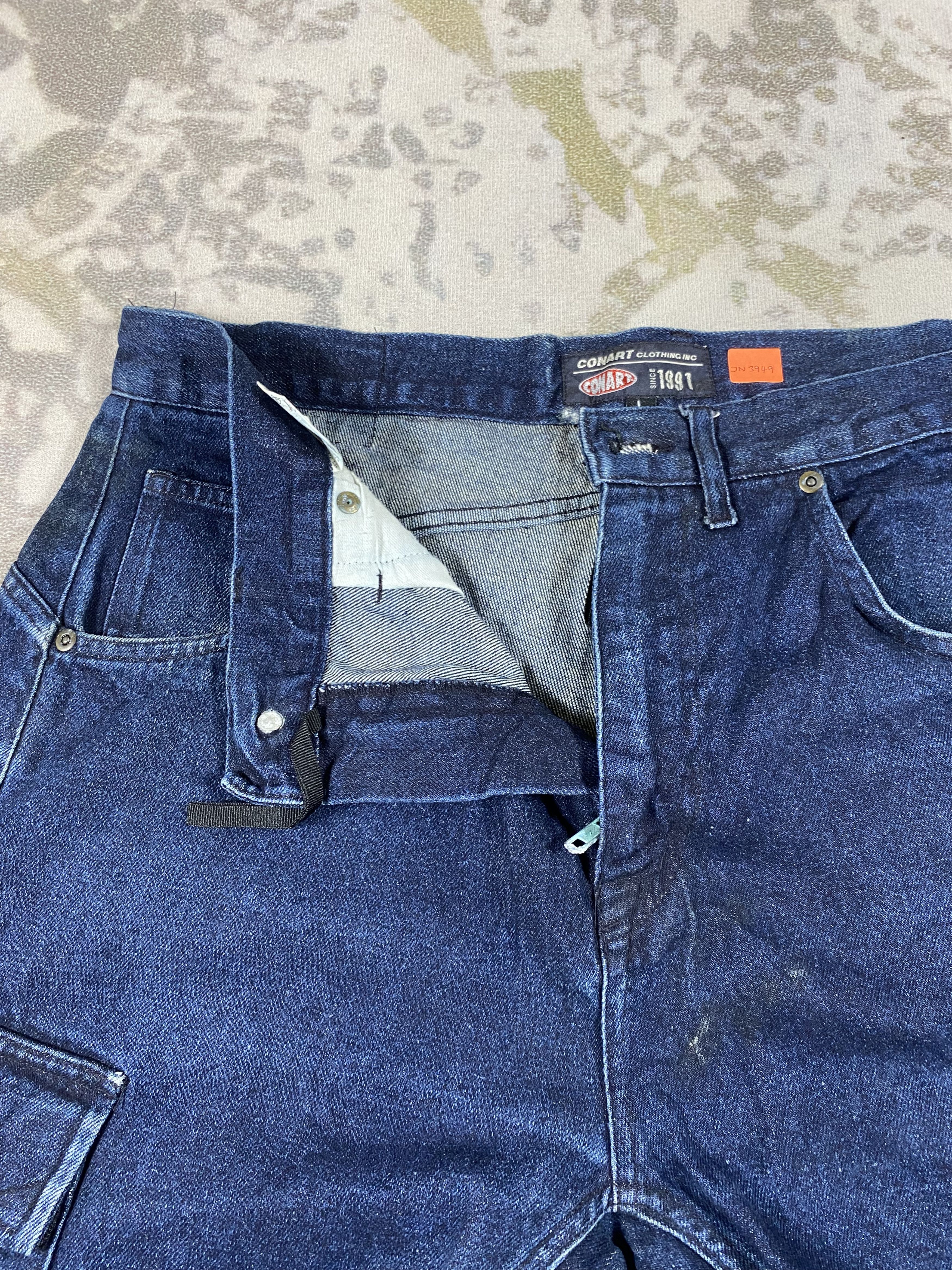 Girl Skateboards VINTAGE 90s CONART CLOTHING Baggy Denim Hip Hop Graffiti Size US 34 / EU 50 - 6 Thumbnail
