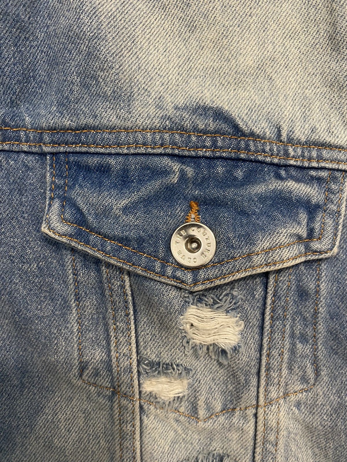 Vintage Denim jacket zipper jeans jacket the couture Size US L / EU 52-54 / 3 - 4 Thumbnail