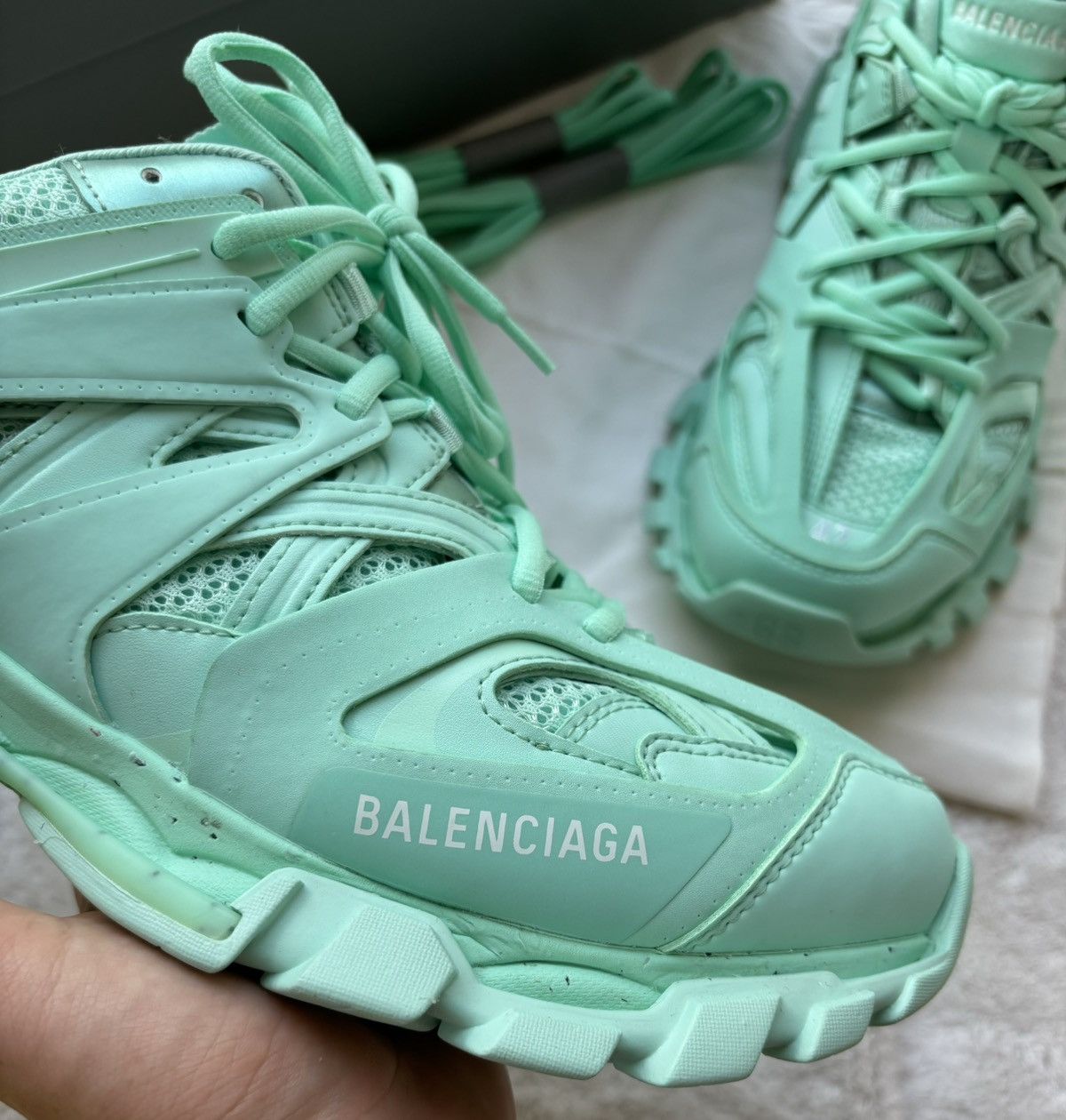 Balenciaga Balenciaga “Tiffany” Track Sneakers Size US 11 / EU 44 - 2 Thumbnail