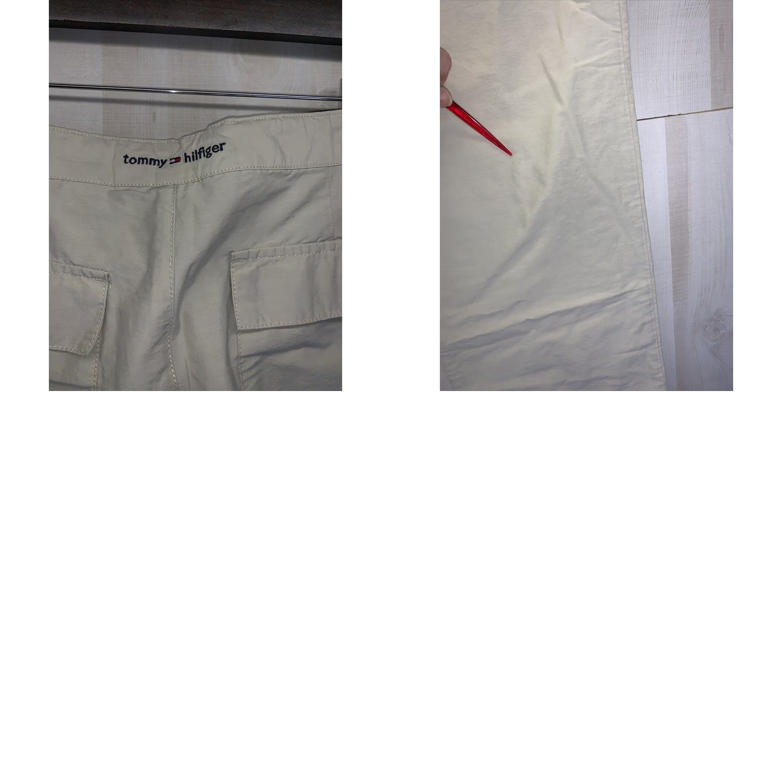Tommy Hilfiger Tommy Hilfiger Women’s SZ 6 Lightweight Straight Leg Hiking Pants NWT Beige Nylon Cotton Size 28" / US 6 / IT 42 - 8 Thumbnail