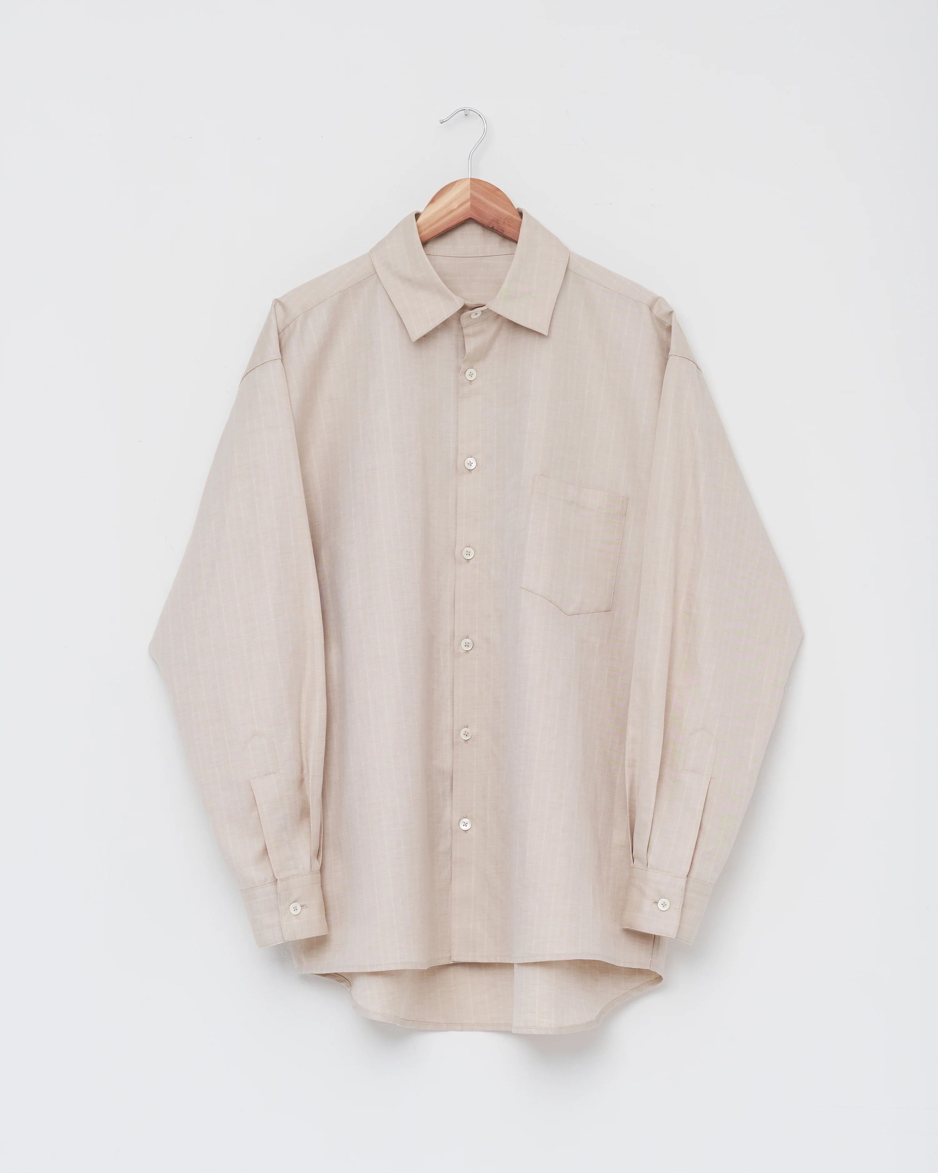 Colbo 💚 1/24 Colbo NYC Banaras Shirt Warm Gray Stripe Medium NEW Size US M / EU 48-50 / 2 - 1 Thumbnail