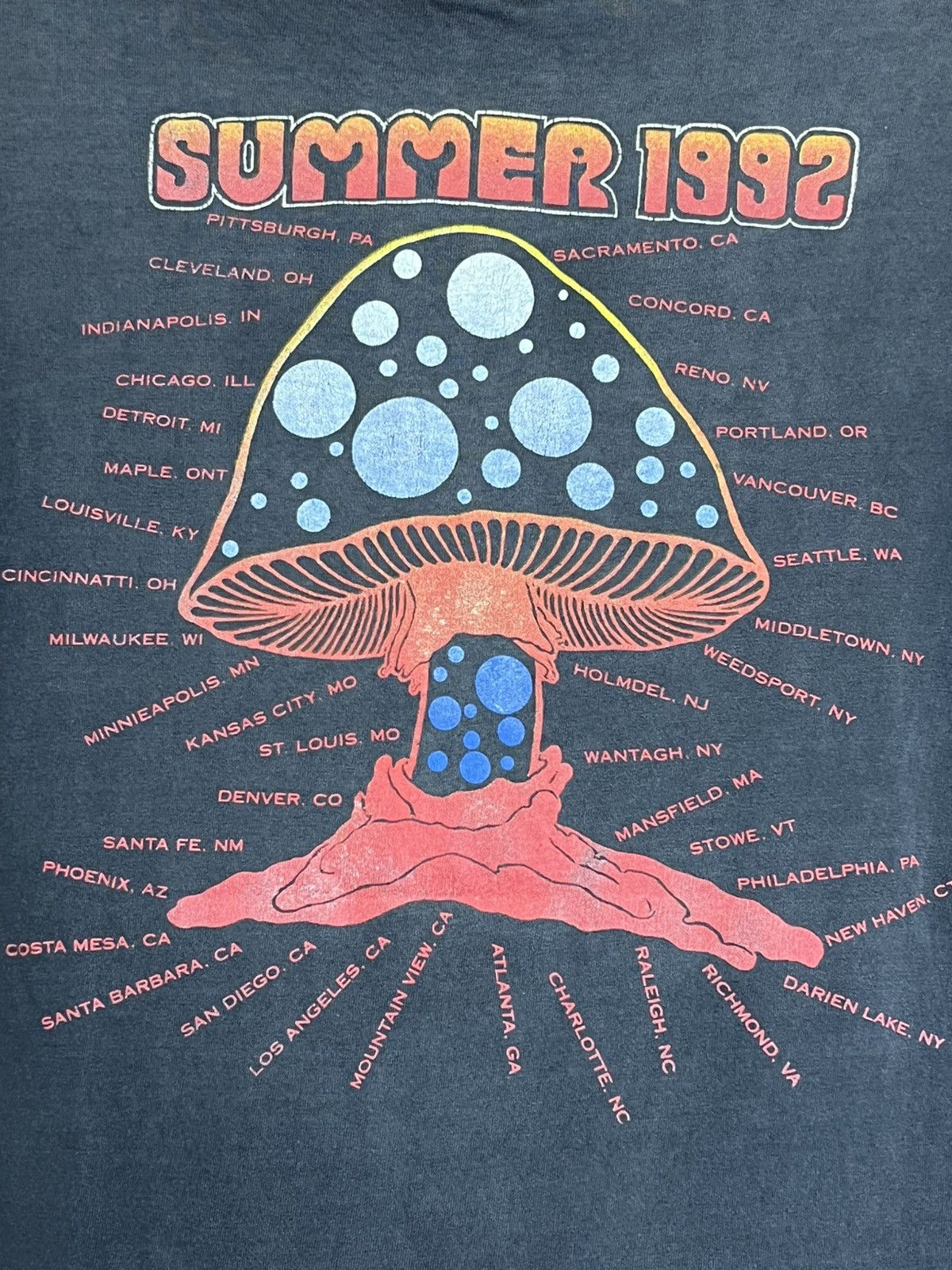 Band Tees VINTAGE THE ALLMAN BROTHERS BAND SUMMER 1992 FADED T SHIRT Size US L / EU 52-54 / 3 - 7 Thumbnail