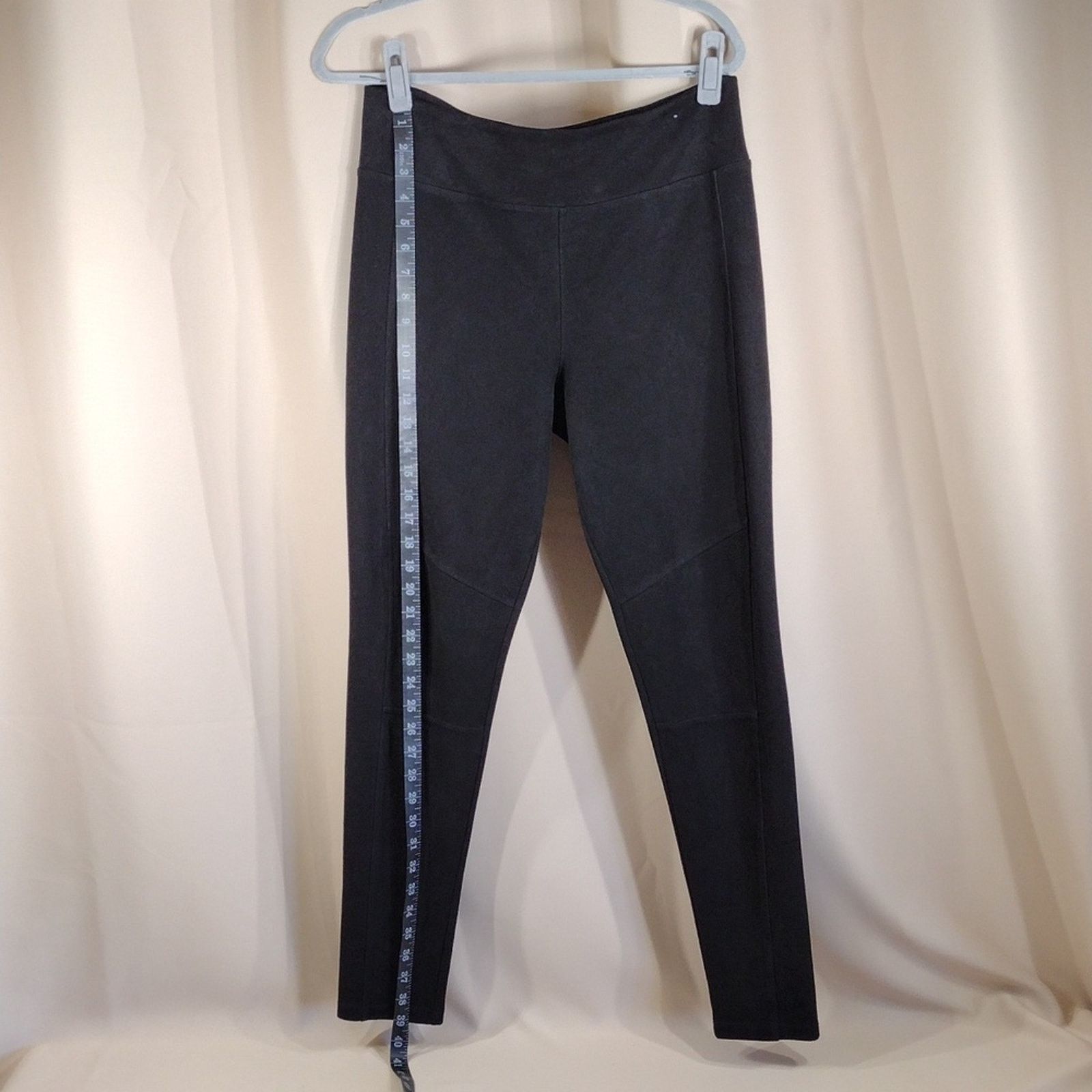 Other Vylette Juniors Seude Black High-Waisted Stretchy Leggings Size 34" / US 12 / IT 48 - 3 Thumbnail