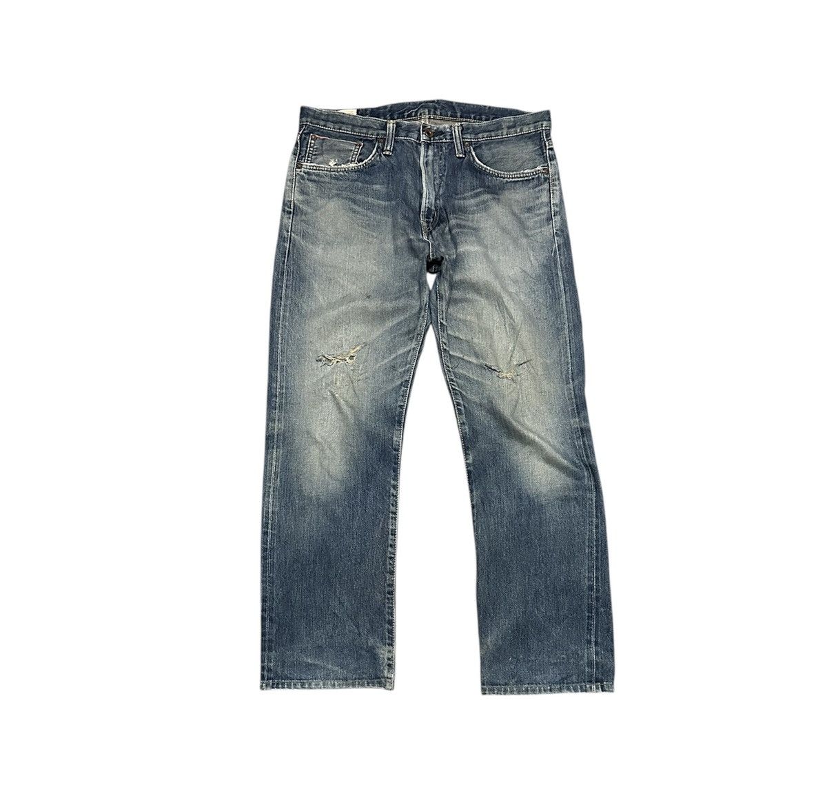 Edwin Vintage 90s Edwin 505 Straight Leg Selvedge Jeans Size US 35 - 2 Thumbnail