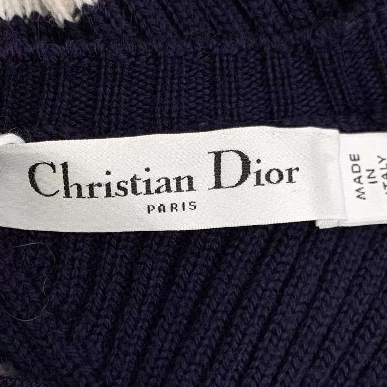 Dior Dior Colour-blocked striped wool back hollow round-neck sh Size XXS / US 00 / IT 34 - 6 Thumbnail
