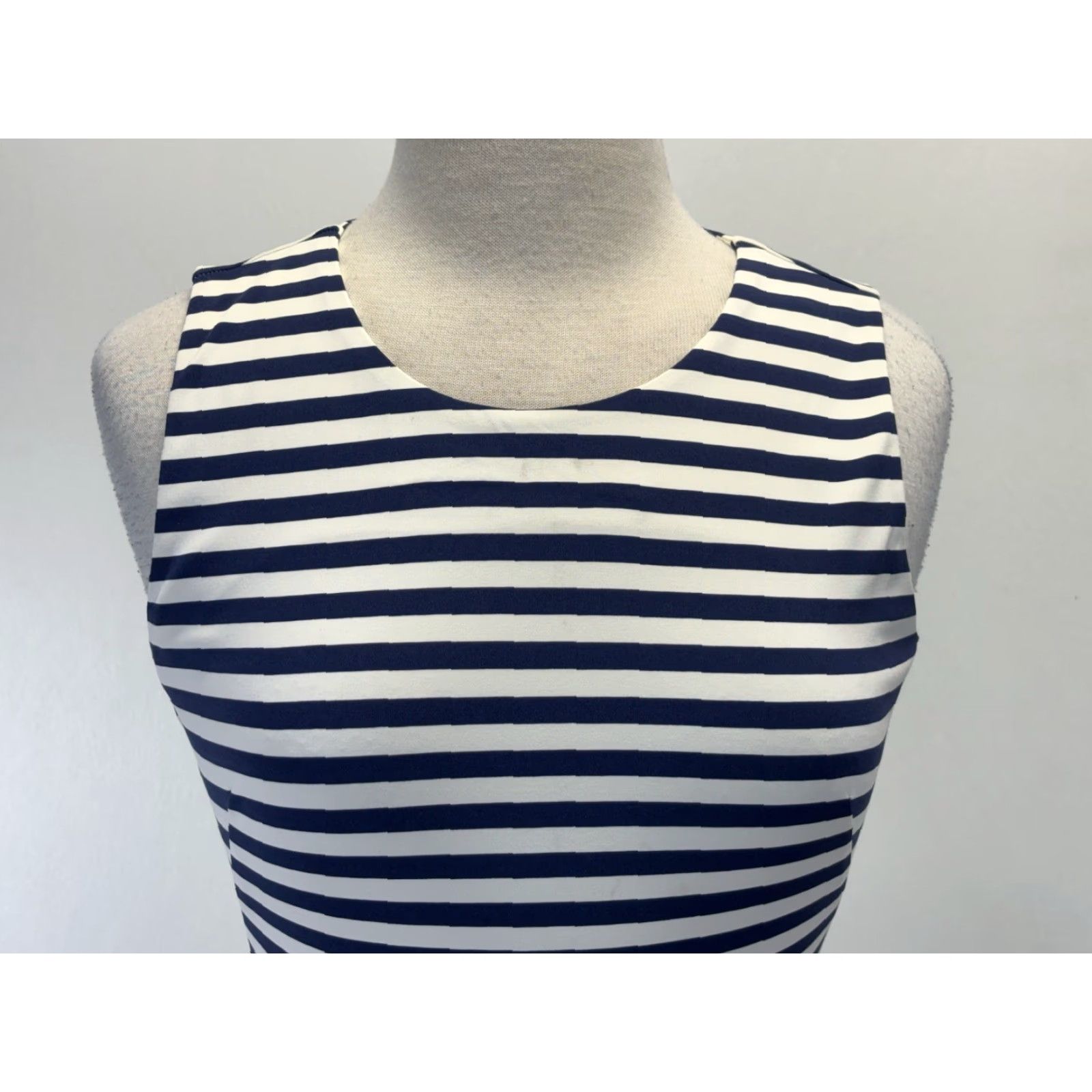 J.McLaughlin J McLaughlin Sleeveless Dress Women XS Catalina Cloth Blue White Casual Office Spring Summer Size XS / US 0-2 / IT 36-38 - 5 Thumbnail