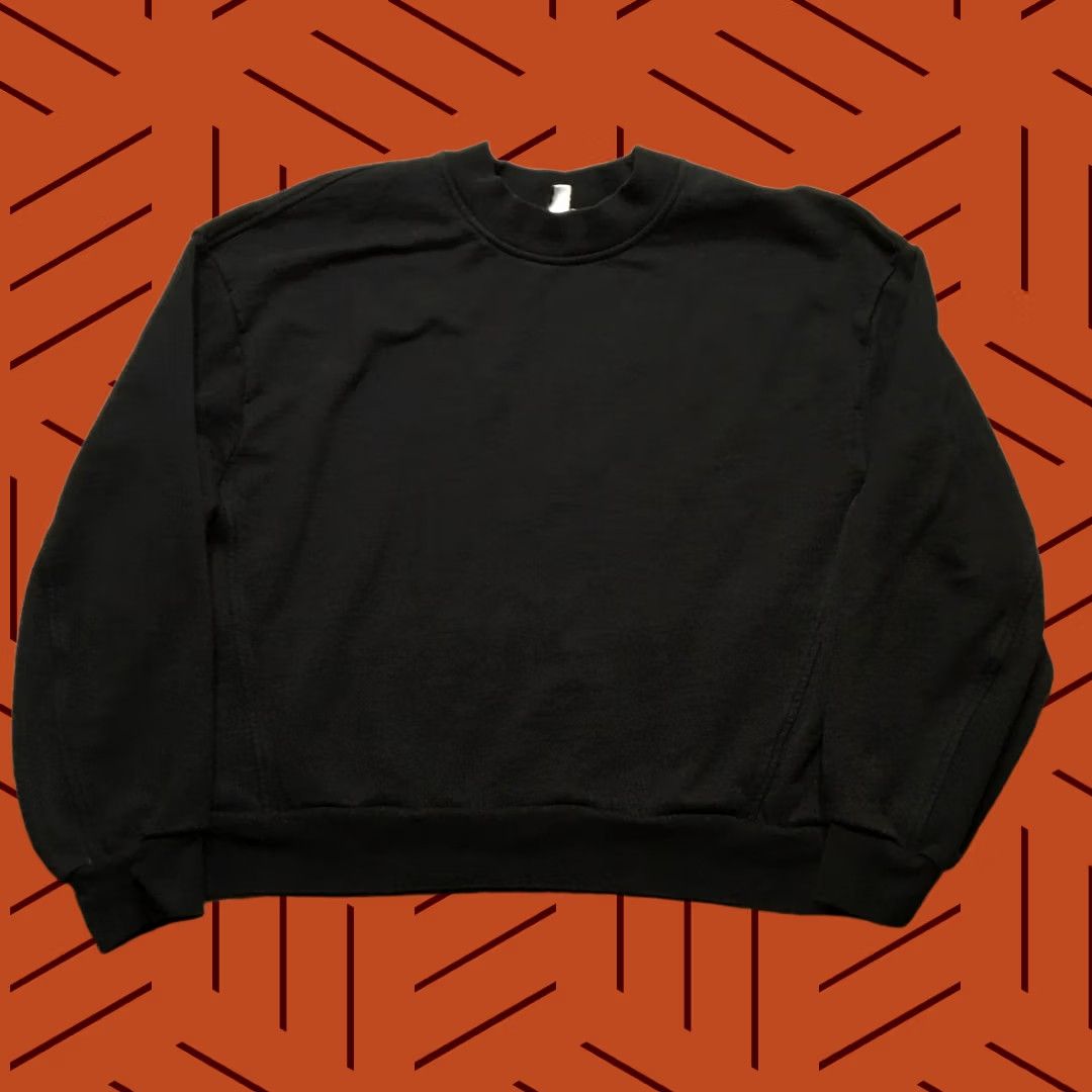& Other Stories & Other Stories Sweatshirt Womens Large Black Fleece Crewneck Pullover Top Size L / US 10 / IT 46 - 1 Thumbnail