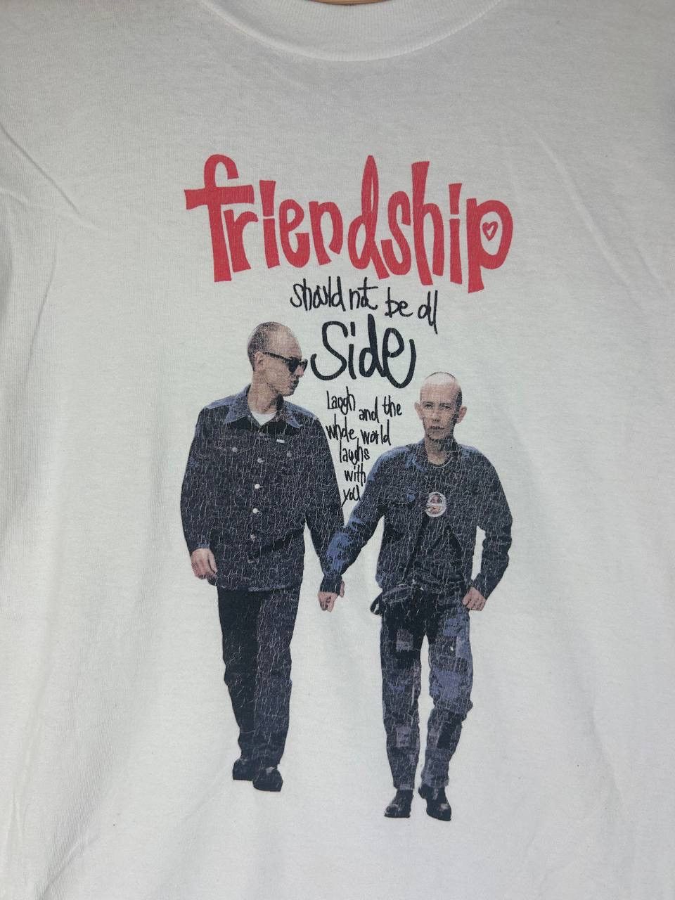 Fruit Of The Loom × Vintage Vintage Y2K Friendship Skinhead Buddy Photo Print Art Tees Size US M / EU 48-50 / 2 - 4 Thumbnail