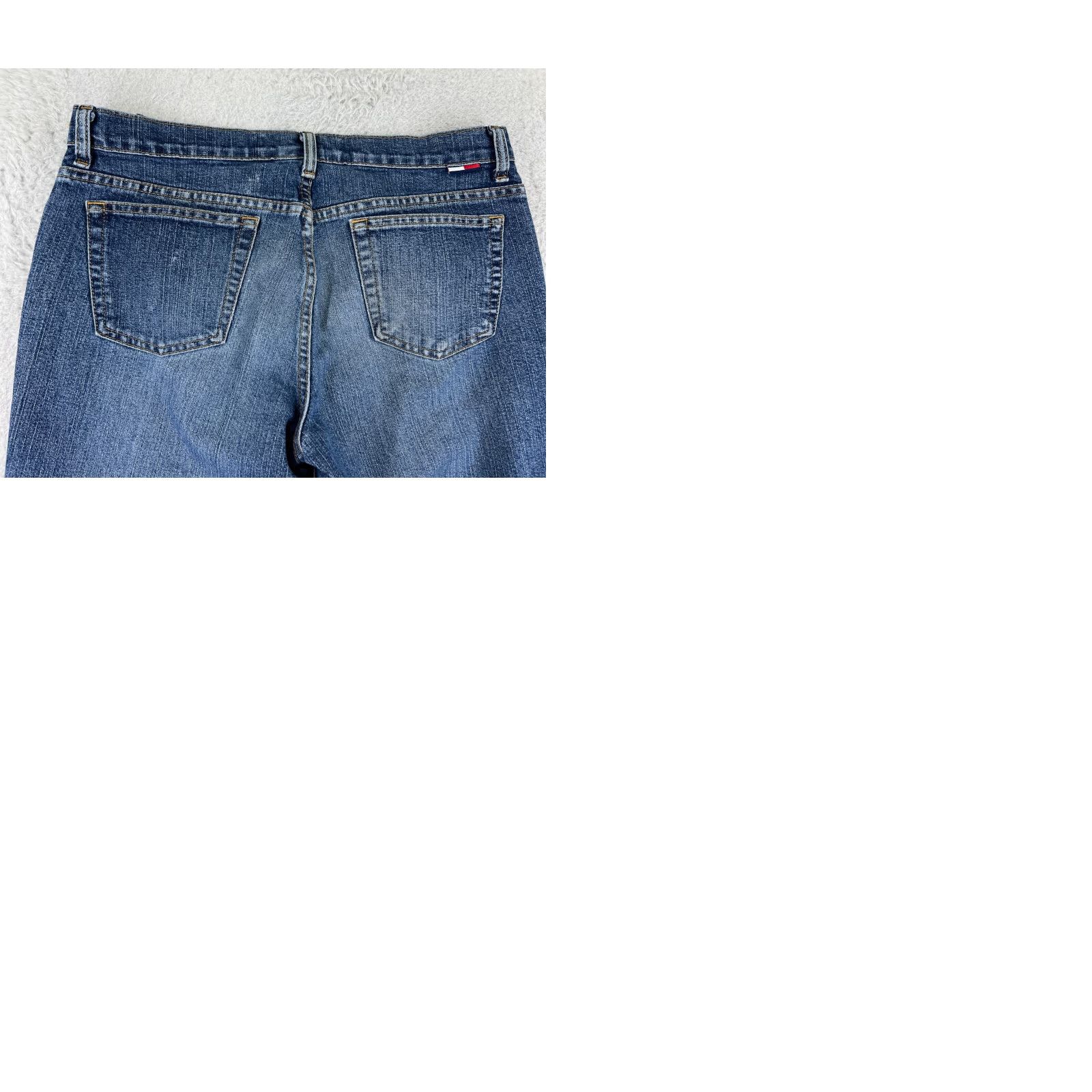 Tommy Hilfiger Tommy Hilfiger Pants Womens 11 Blue Denim Jeans Straight Mid Rise Cotton Blend Size 32" / US 10 / IT 46 - 10 Thumbnail