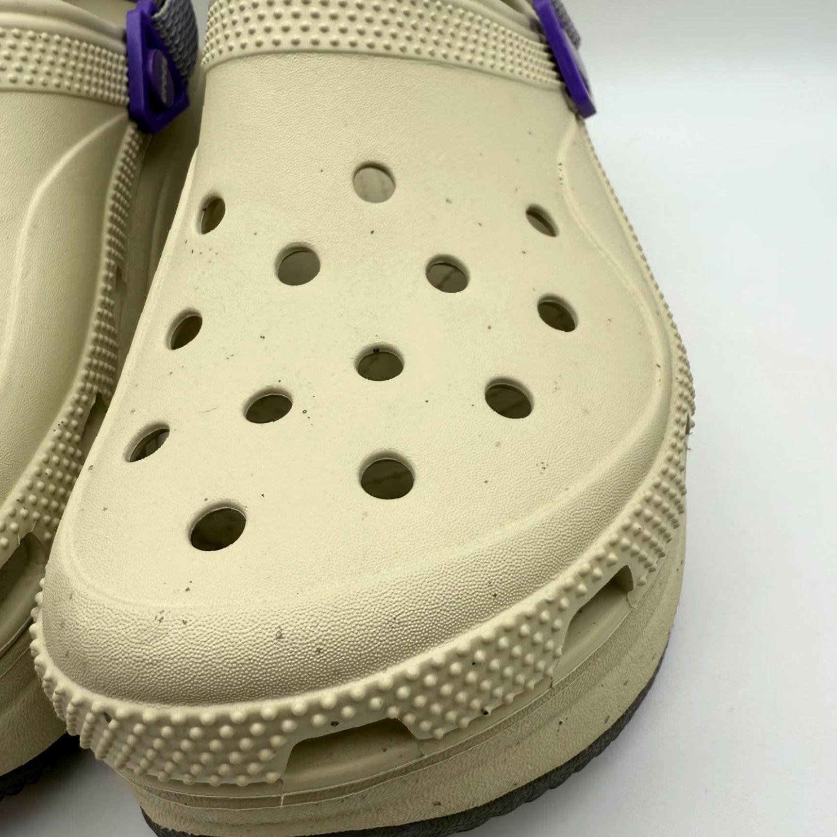 Crocs Crocs Hiker Escape Clogs Unisex Womens 10/Mens 8 Beige/Purple Platform Comfort Size US 10 / IT 40 - 4 Thumbnail