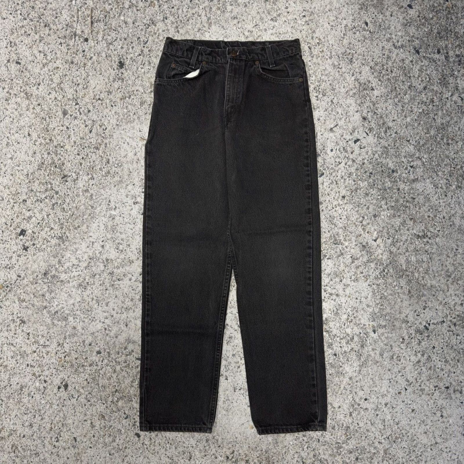 Levi's Vintage 90s Levi’s 550 Faded Black Denim Jeans Size US 29 - 2 Thumbnail