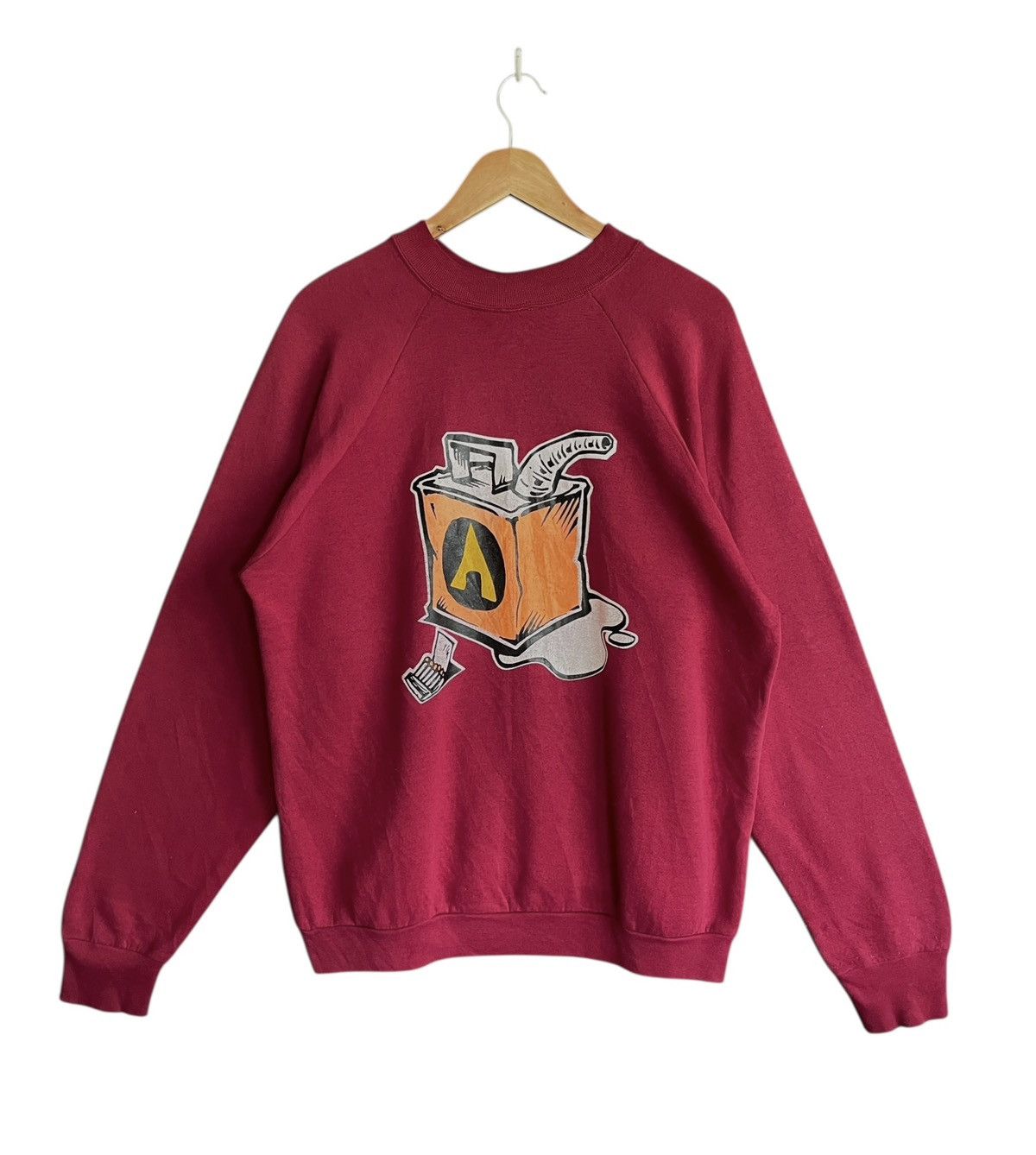 Very Rare Vintage Airwalk Made In Usa Sweatshirt 1980s