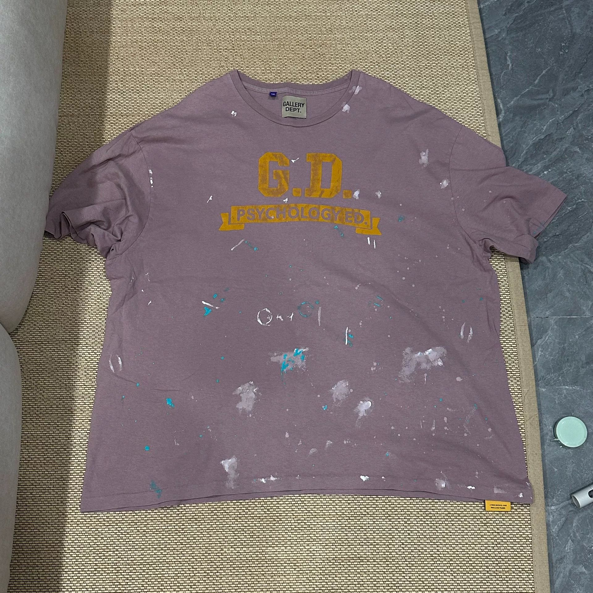 Gallery Dept. Gallery Dept. Pink Wash Short Sleeve Tee Size US XXL / EU 58 / 5 - 1 Thumbnail