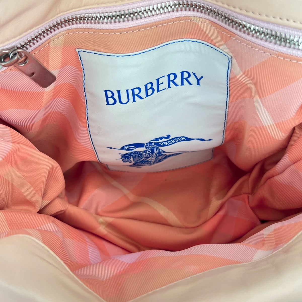 Burberry Burberry Pillow Messenger Bag Peach Leather Size ONE SIZE - 5 Thumbnail