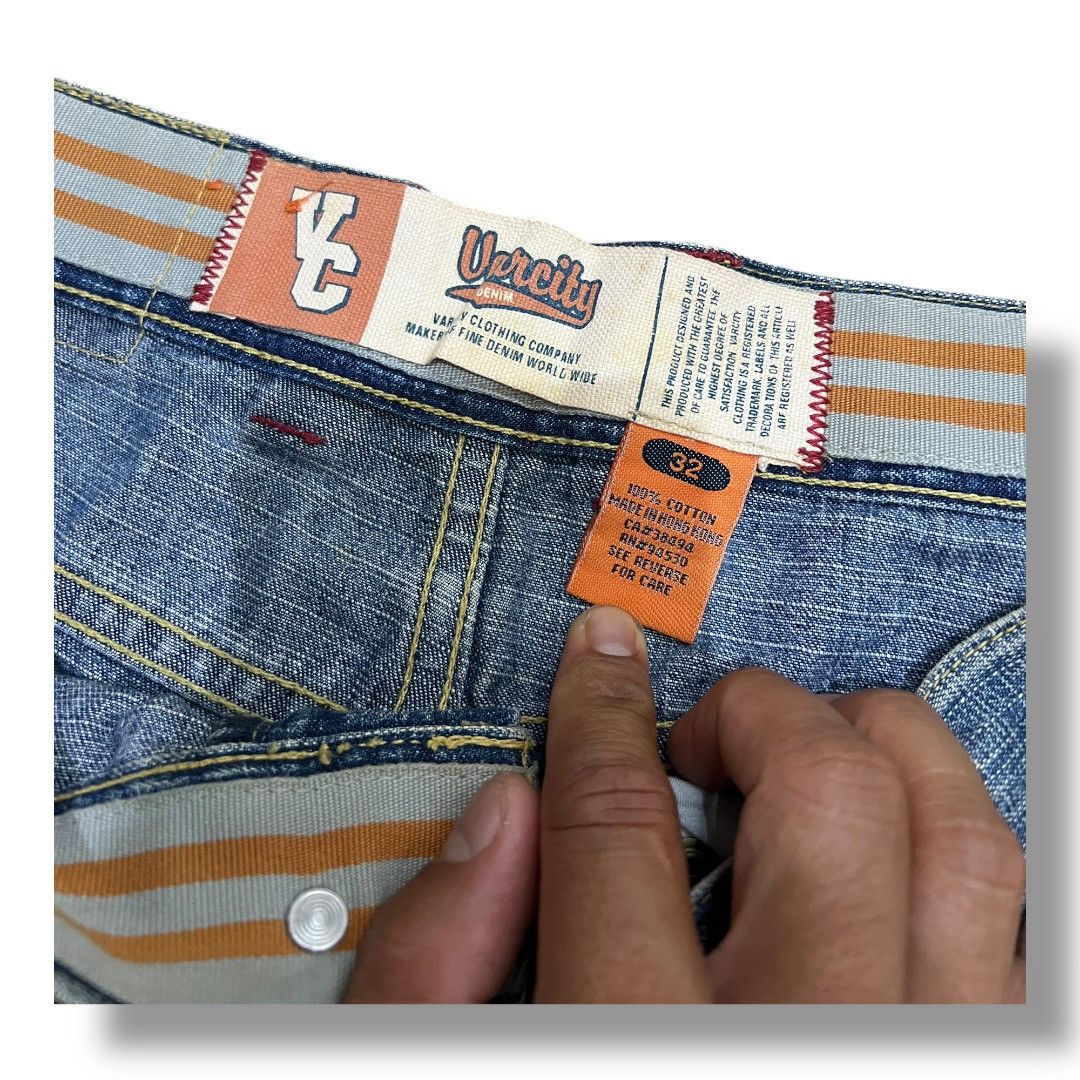 Designer × Japanese Brand VARCITY DISTRESSED JEANS DENIM Size US 34 / EU 50 - 12 Thumbnail