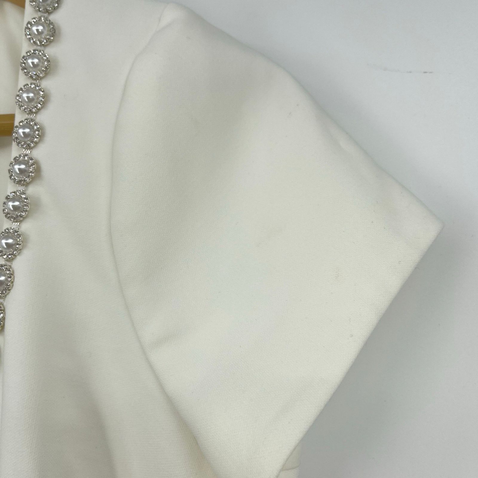 LIKELY LIKELY | Sergio Dress White Crystal Pearl Embellished Mini 6 Size M / US 6-8 / IT 42-44 - 10 Thumbnail