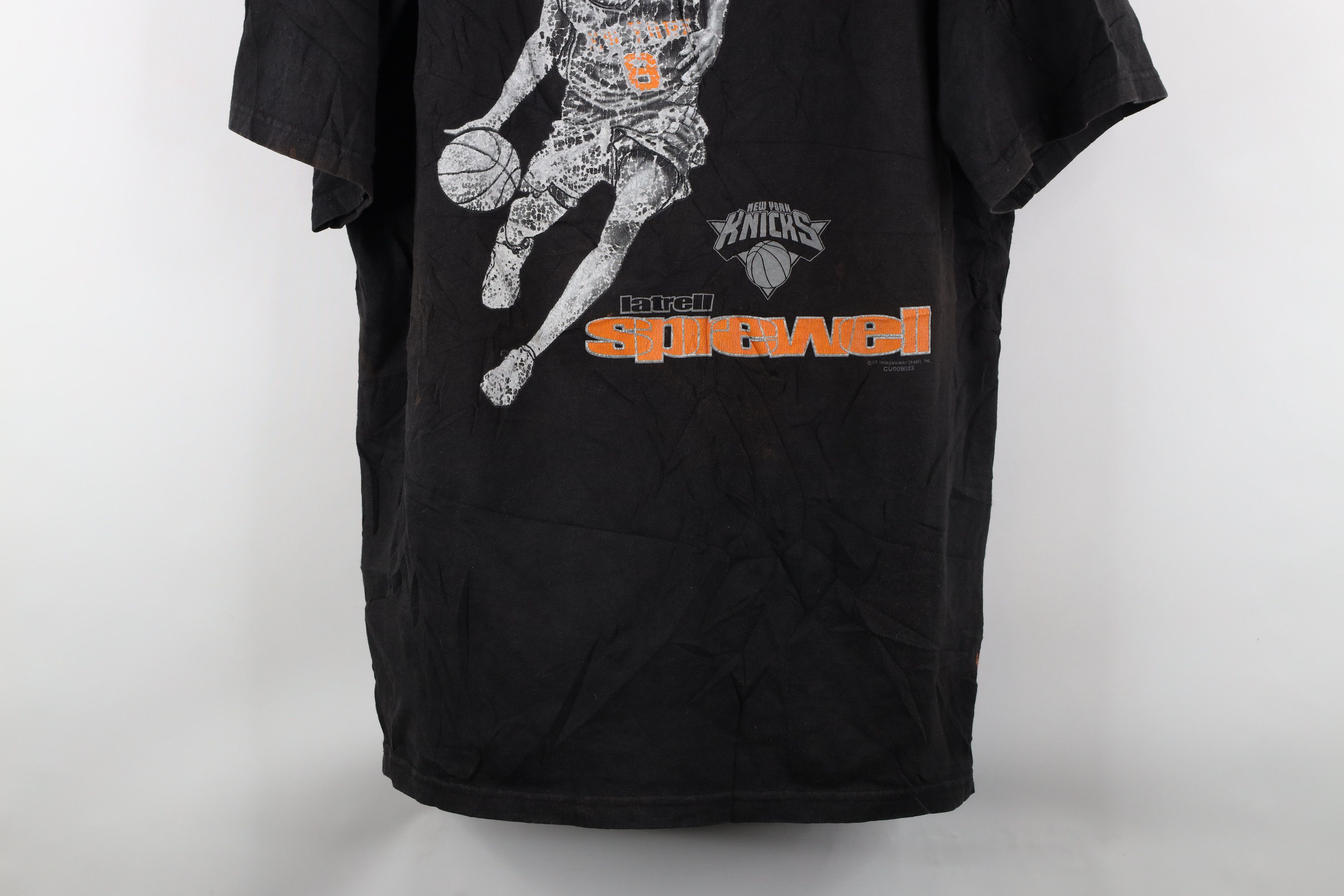 Vintage Vintage 90s Latrell Sprewell New York Knicks T-Shirt Size US XL / EU 56 / 4 - 3 Thumbnail
