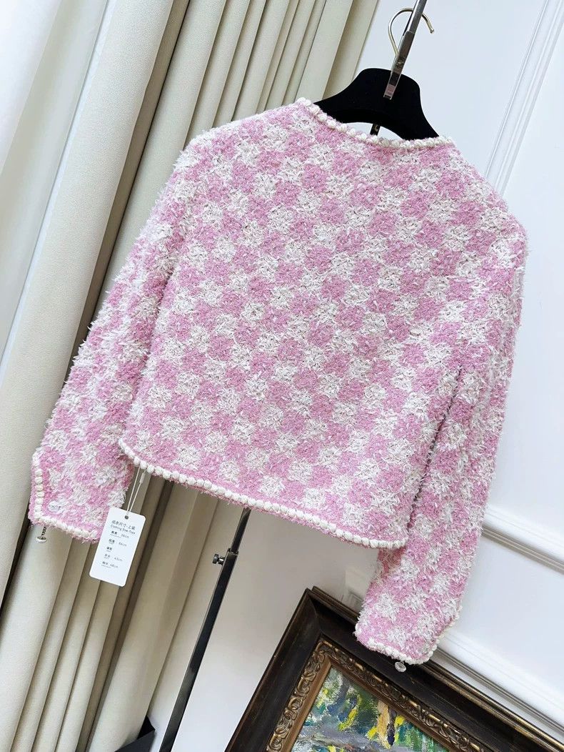 Chanel Chanel 23s spring and summer pink checkerboard checkered d Size XXS / US 00 / IT 34 - 2 Thumbnail