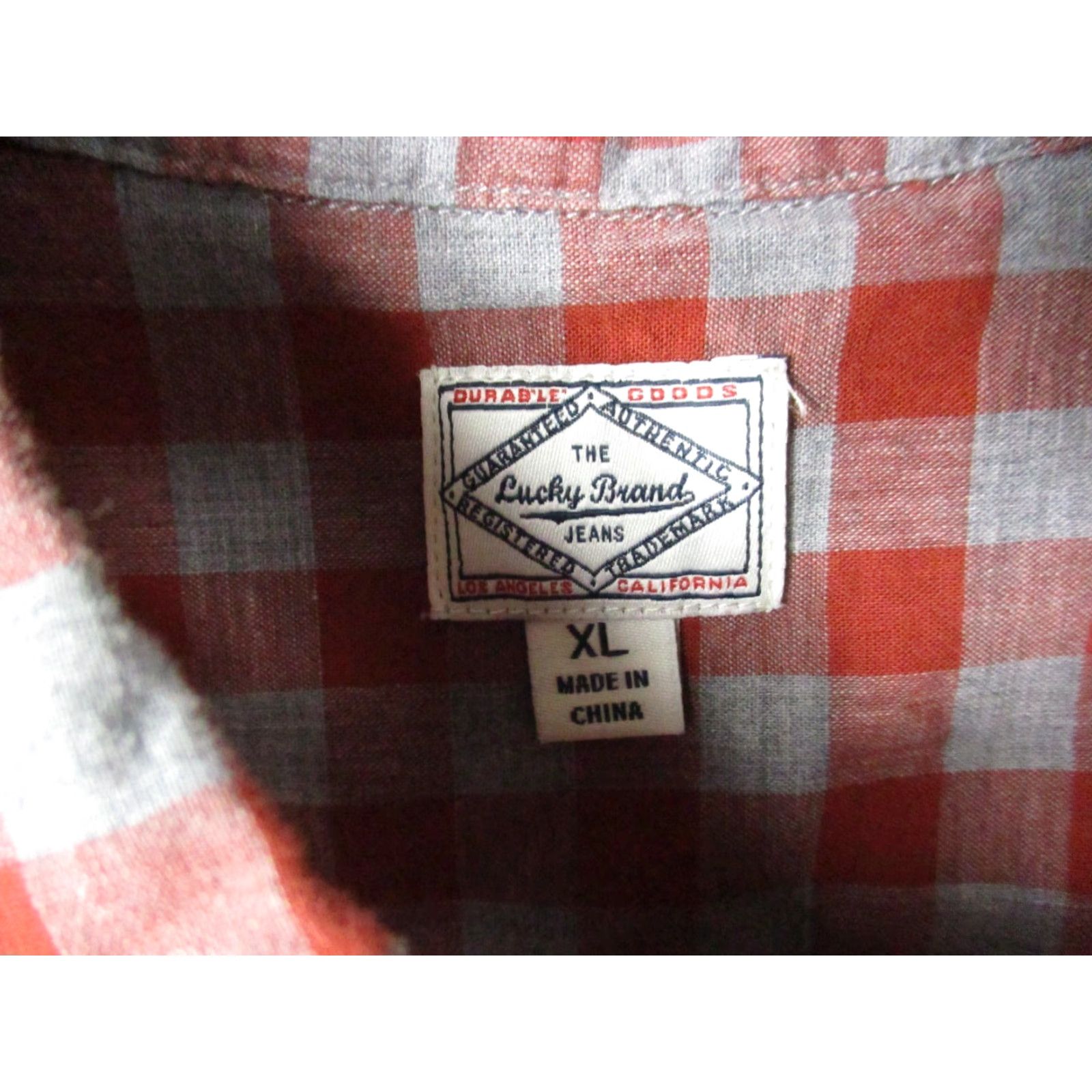Lucky Brand Lucky Brand Shirt XL Men's Red Flannel Pearl Snap Pockets Collar 90s Western Size US XL / EU 56 / 4 - 4 Thumbnail