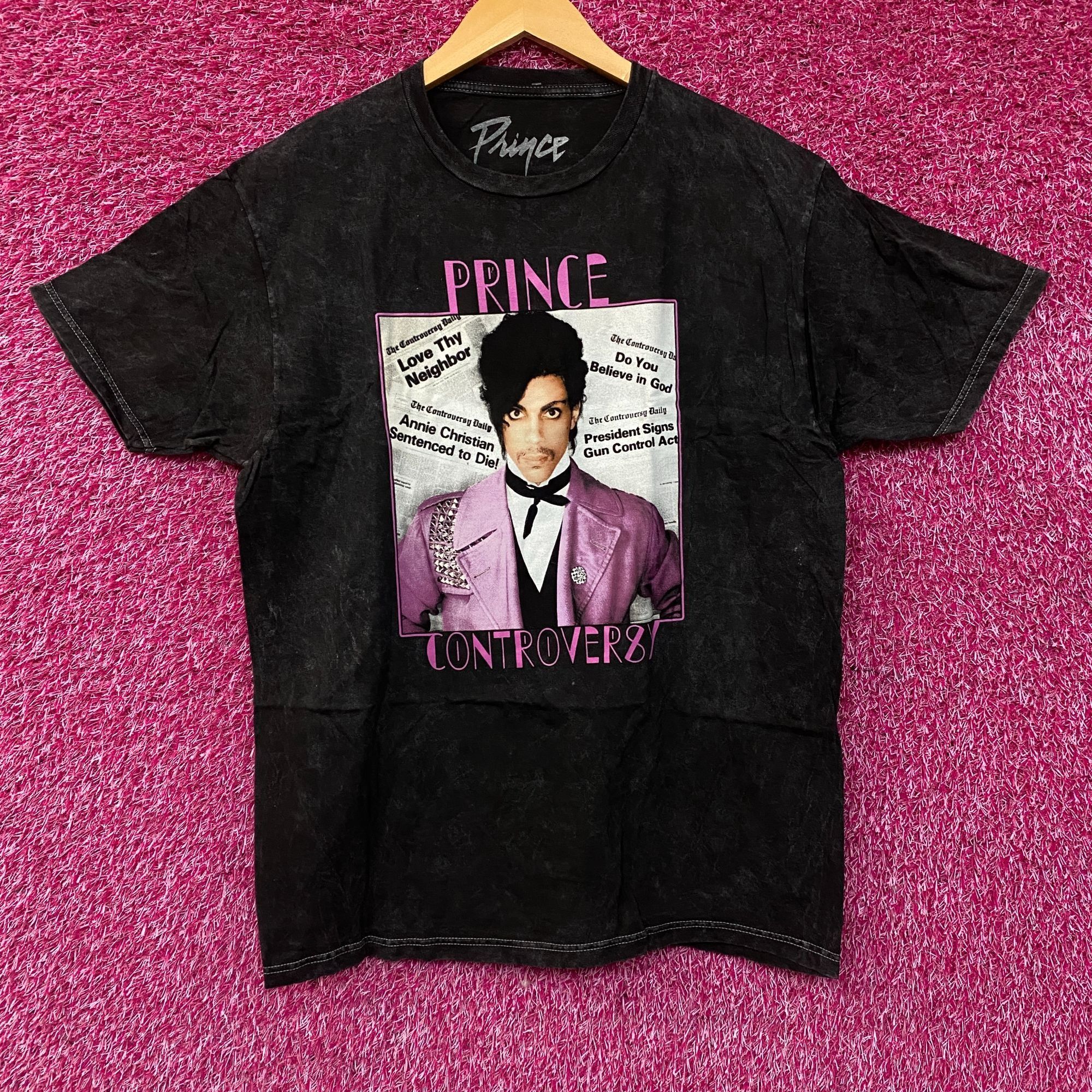 Prince Prince Controversy Washed Acid-Wash Graphic T-Shirt Large Size US L / EU 52-54 / 3 - 1 Thumbnail