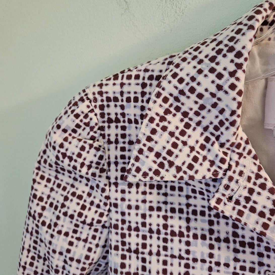 Prada Prada Milano Designer Geometric Printed Blazer Style Jacket Size XS / US 0-2 / IT 36-38 - 7 Thumbnail