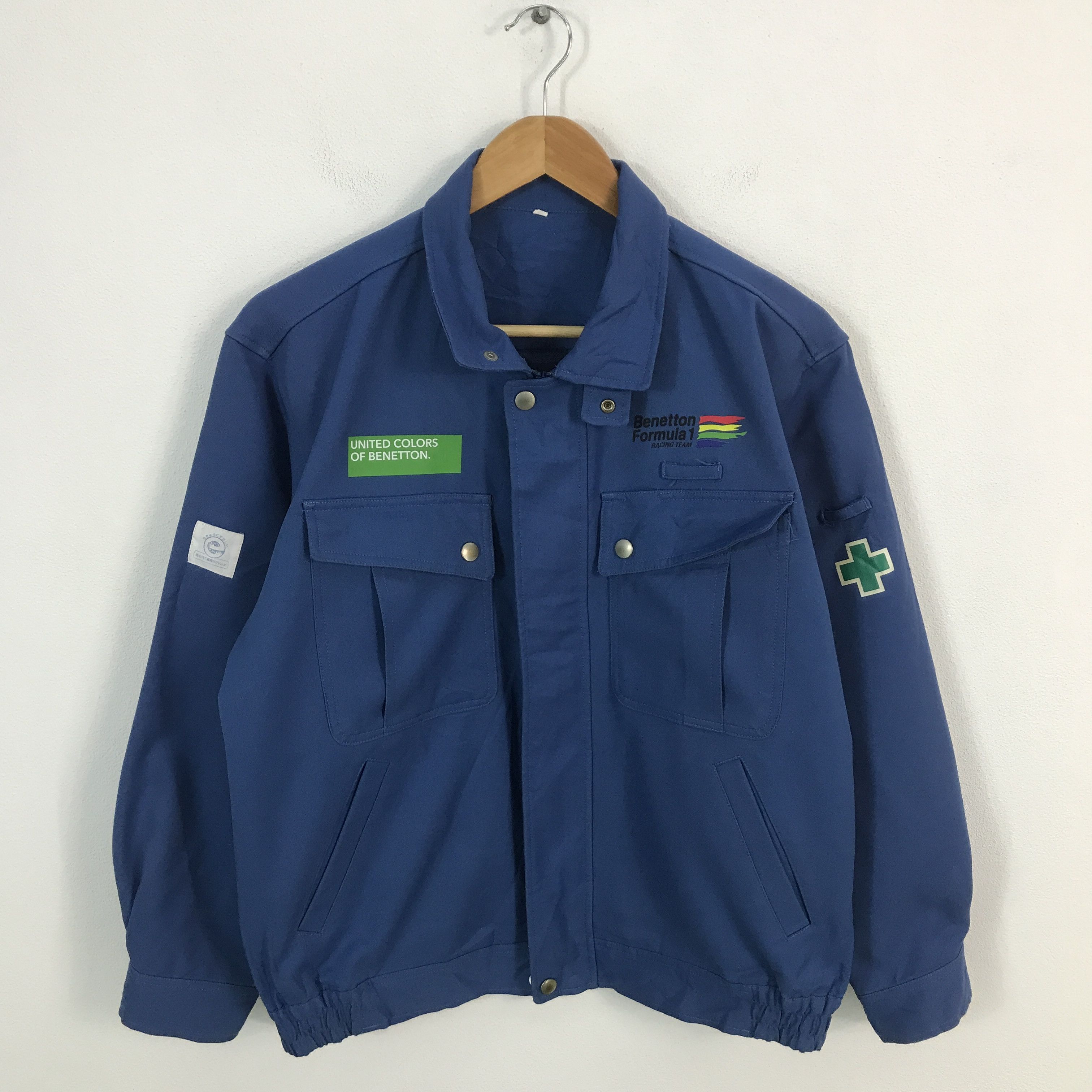 Japanese Brand × United Colors Of Benetton Vtg benetton formula 1 racing works jacket Size US M / EU 48-50 / 2 - 1 Thumbnail