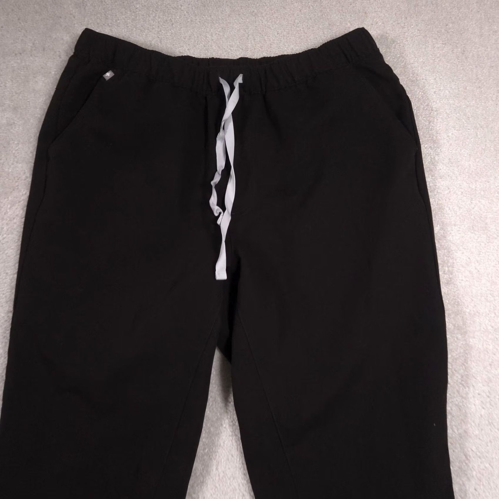 Vintage FIGS Pants Womens Large Tall Black Jogger Scrub Technical Collection Stretch Size 36" / US 14 / IT 50 - 4 Thumbnail