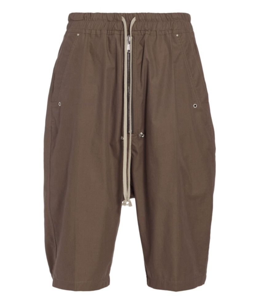 image of Rick Owens Bela Pods Drawstring Shorts Dust, Men's (Size 36)