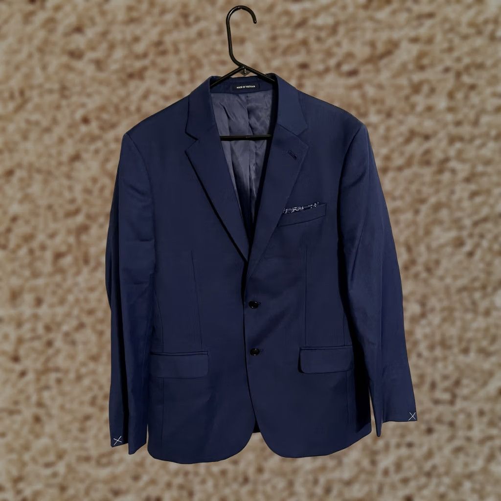 Jos. A. Bank Jos A Bank 1905 Navy Blue Wool Suit Jacket Coat Blazer - Men 41R New Blazer Size 42R - 1 Thumbnail