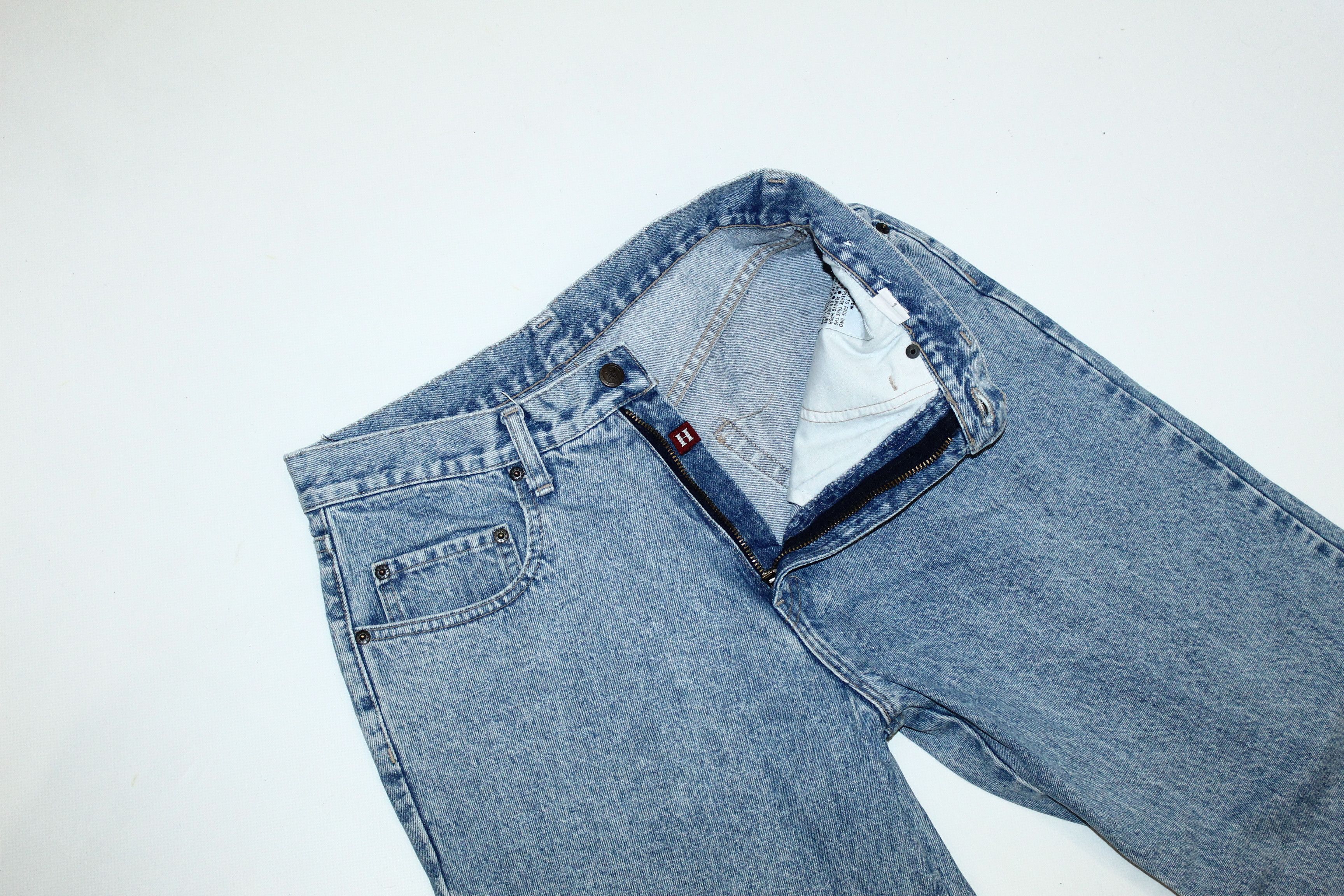 Japanese Brand Rare🔥80's Hard Core essential taper stonewash baggy jeans Size US 33 - 1 Thumbnail