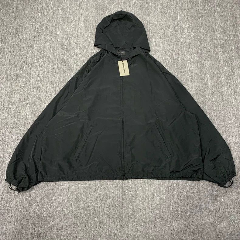 Balenciaga Balenciaga Black windbreaker jacket Size US XL / EU 56 / 4 - 1 Thumbnail