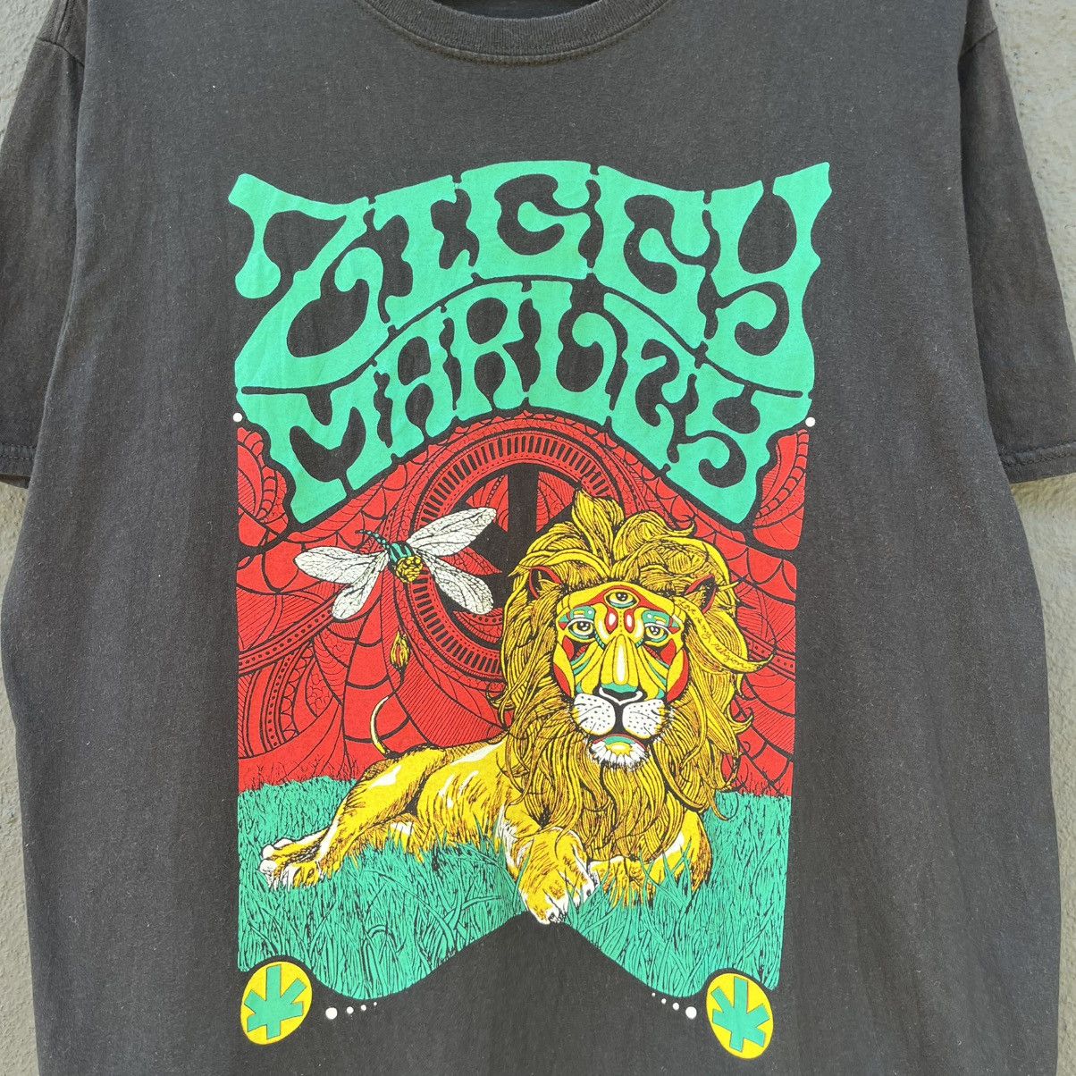 Vintage Thrashed Faded Ziggy Marley Jamaican Musician Tee Size US L / EU 52-54 / 3 - 2 Thumbnail