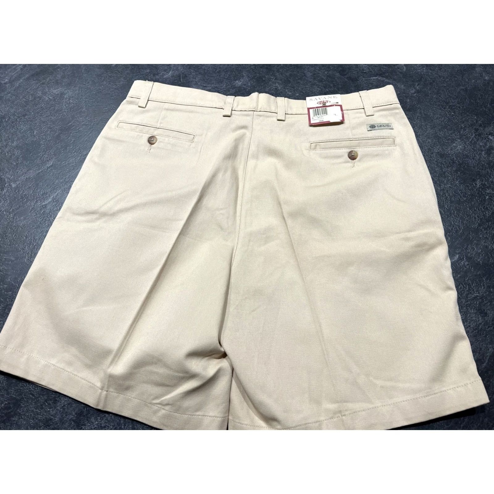 Savane Savane Mens Bermuda Shorts Khaki 36 Hiking Pockets 100% Cotton Relaxed Regular Size Khaki Summers Men Size US 36 / EU 52 - 5 Thumbnail