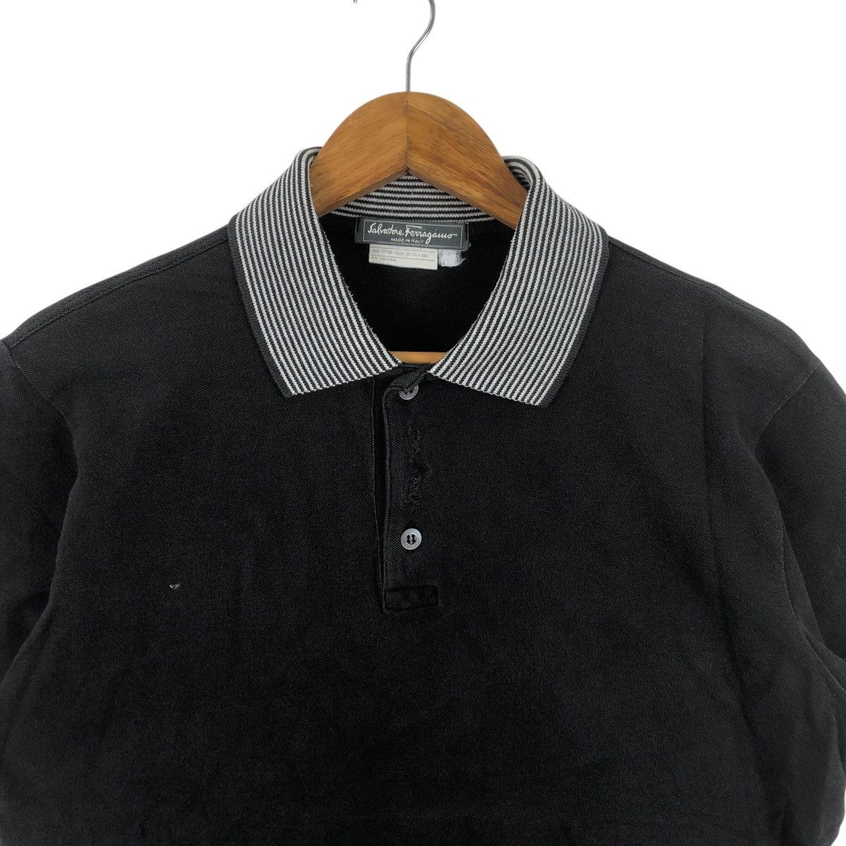 Vintage Vintage SALVATORE FERRAGAMO Made In Italy Tee Shirt Top Polo Size M / US 6-8 / IT 42-44 - 2 Thumbnail