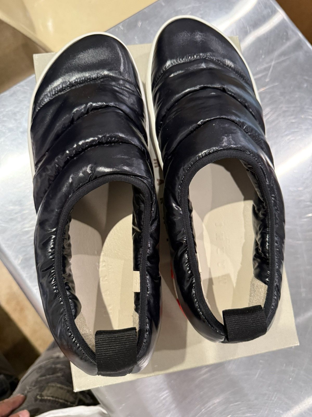Marni Paw Quilted Nylon Slip-On Sneakers Size US 11 / EU 44 - 4 Thumbnail