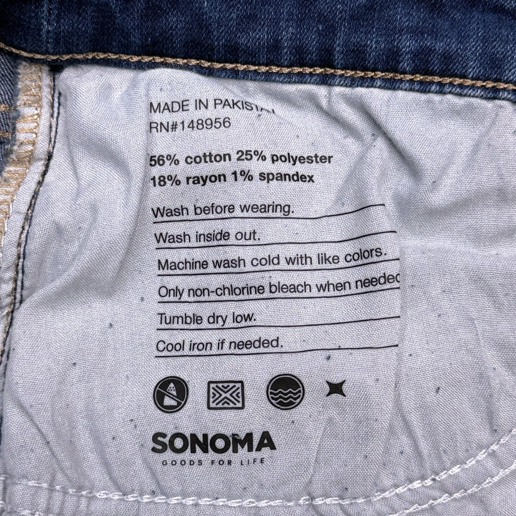 Vintage Sonoma Jeans Womens 24W Everyday High Rise Stretch Skinny Nre Size 42" / US 20 - 6 Thumbnail