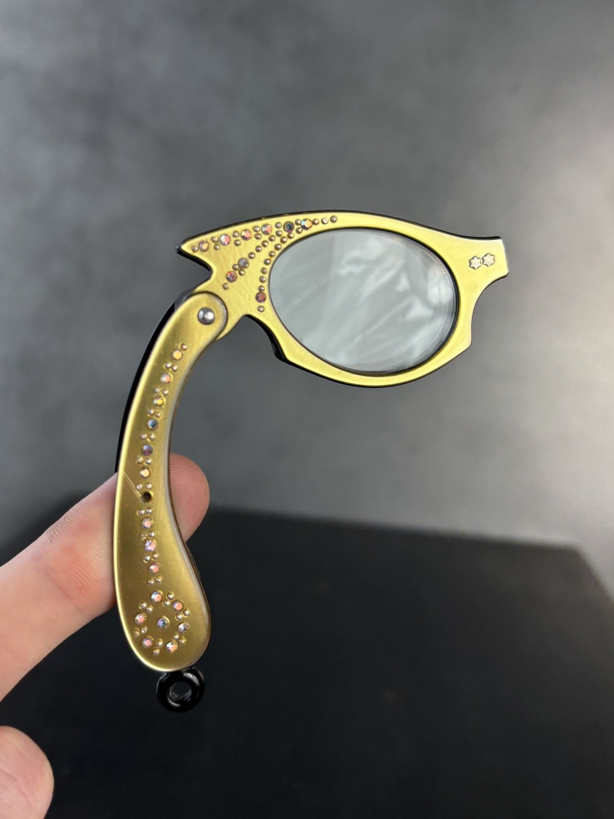 Vintage 1960s Opera Glasses 50s Vintage Lorgnette Folding Eyeglasses Size ONE SIZE - 4 Thumbnail