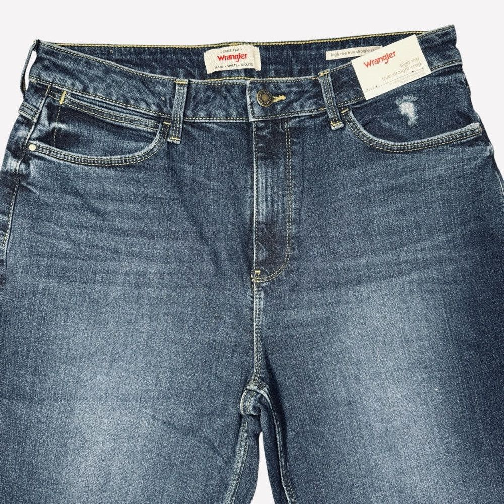 Wrangler NWT New Wrangler High Rise True Straight Crop Jeans Size 31 Size 31" - 5 Thumbnail