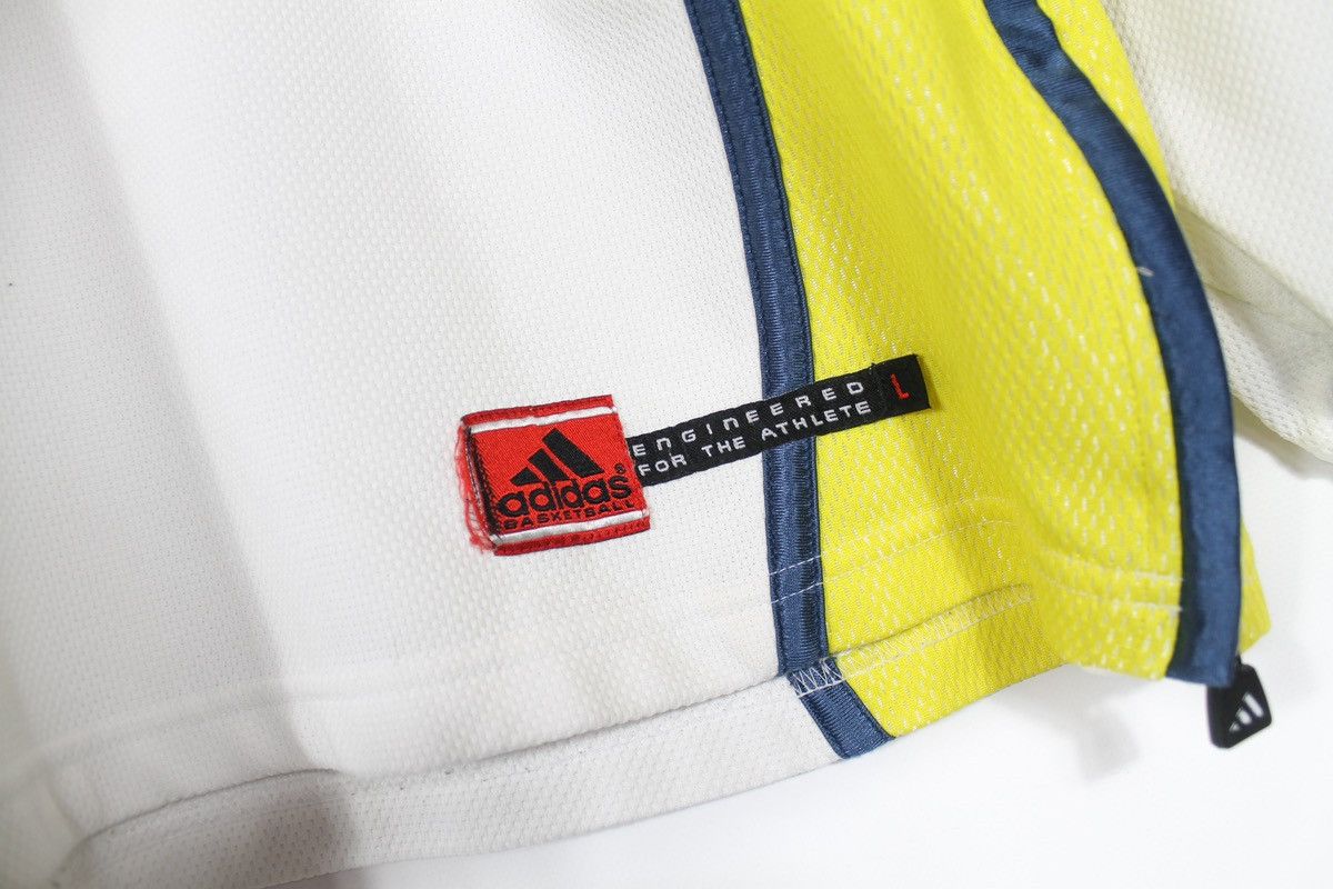 Adidas × Vintage Vintage Adidas Basketball Sweater Jersey White Mens Size L Size US L / EU 52-54 / 3 - 3 Thumbnail