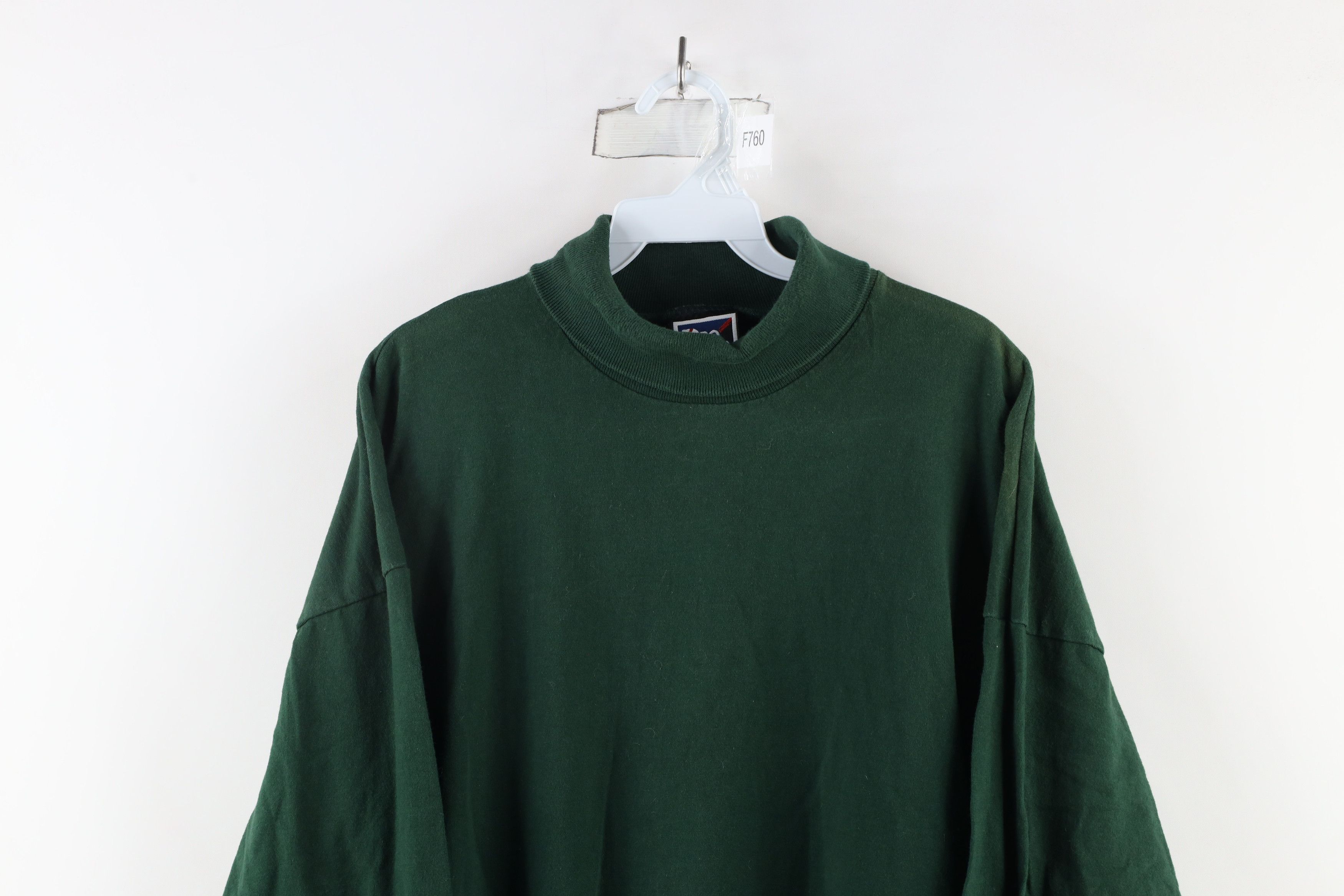 Vintage Vintage 90s Streetwear Heavyweight Turtleneck T-Shirt Cotton Size US XXL / EU 58 / 5 - 2 Thumbnail