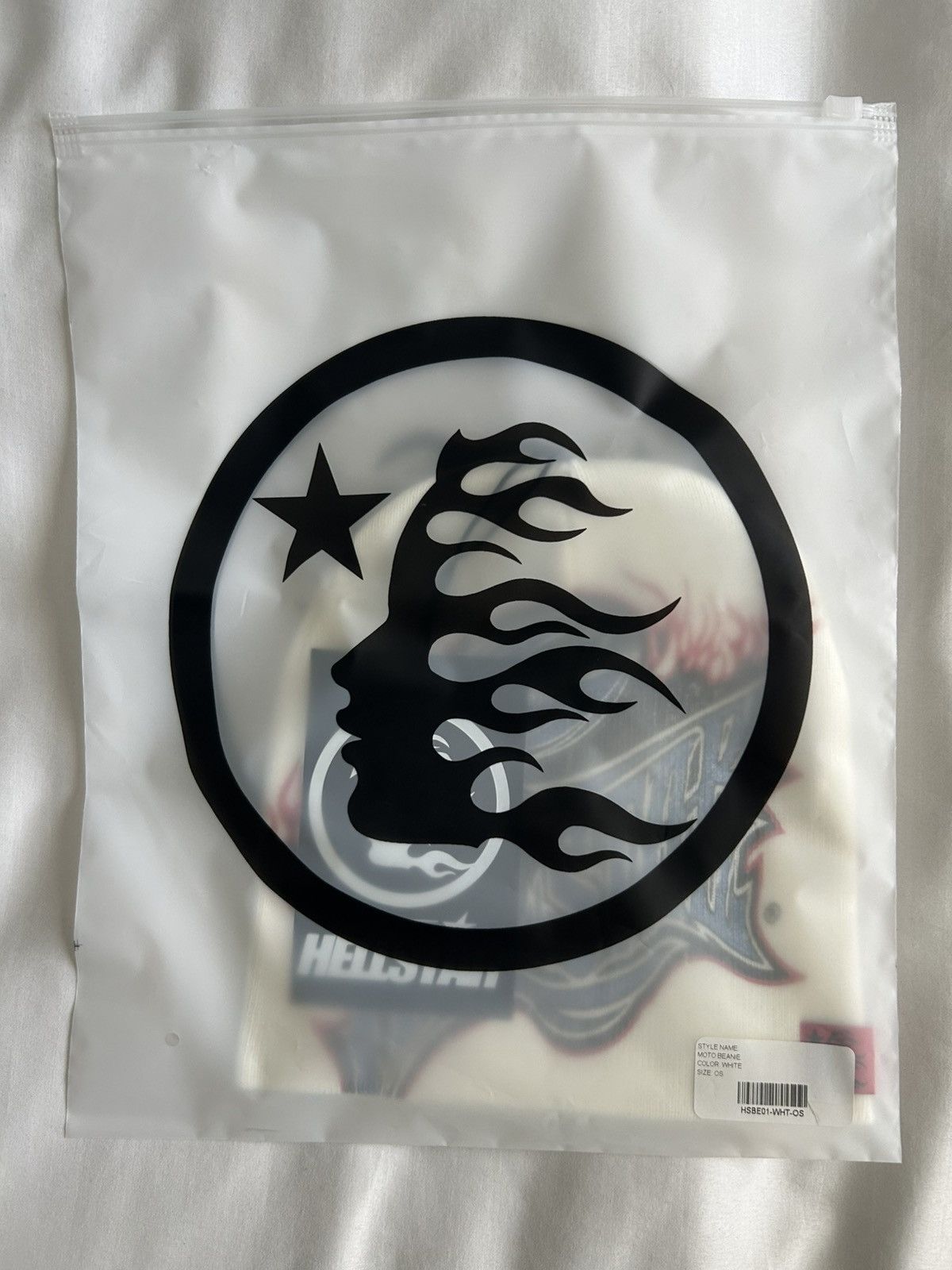 HELLSTAR Hellstar Beanie Moto Graffiti White Size ONE SIZE - 5 Thumbnail