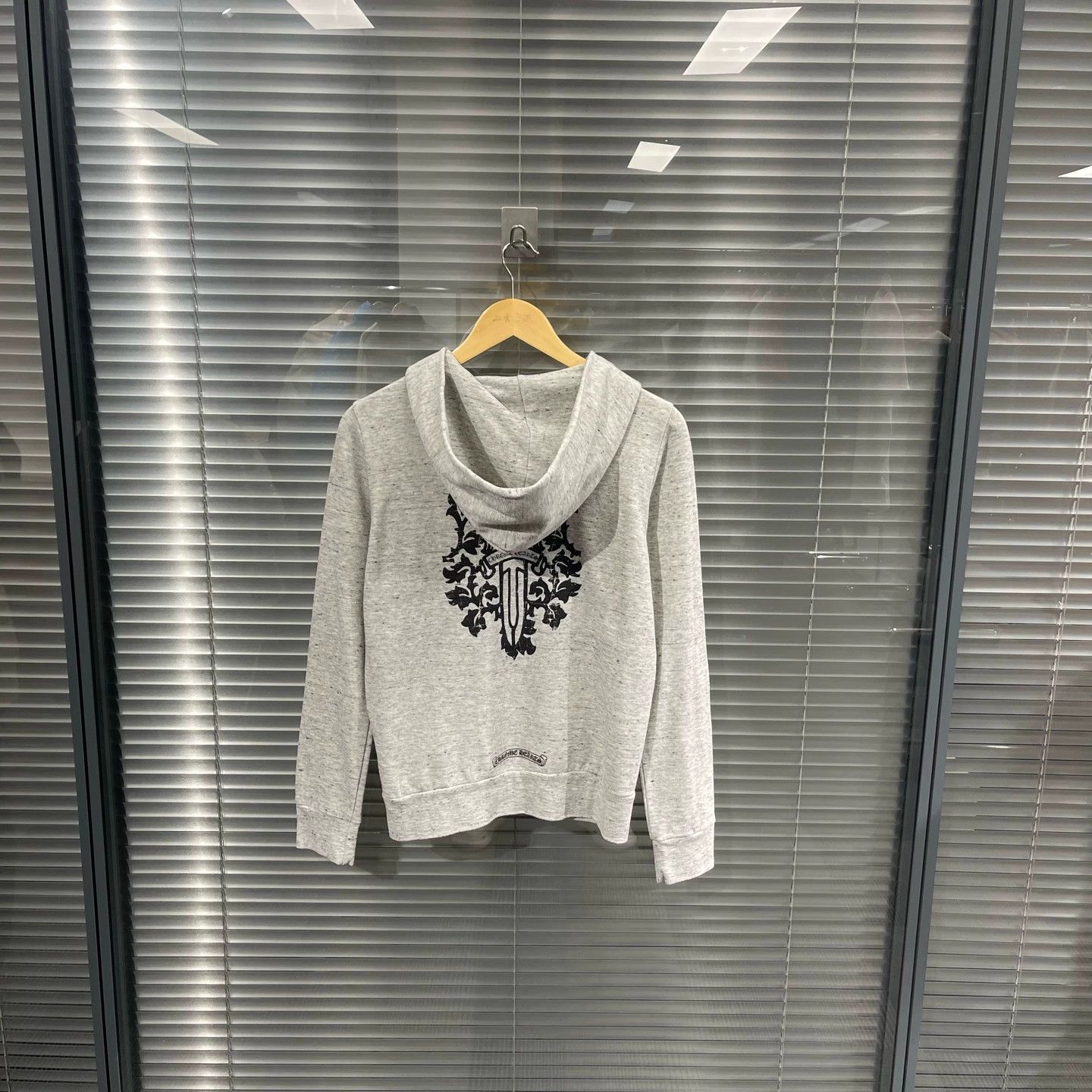 Chrome Hearts Chrome Hearts Gray Broken Sword Vines Silver Zip Jacket S Size S / US 4 / IT 40 - 2 Thumbnail