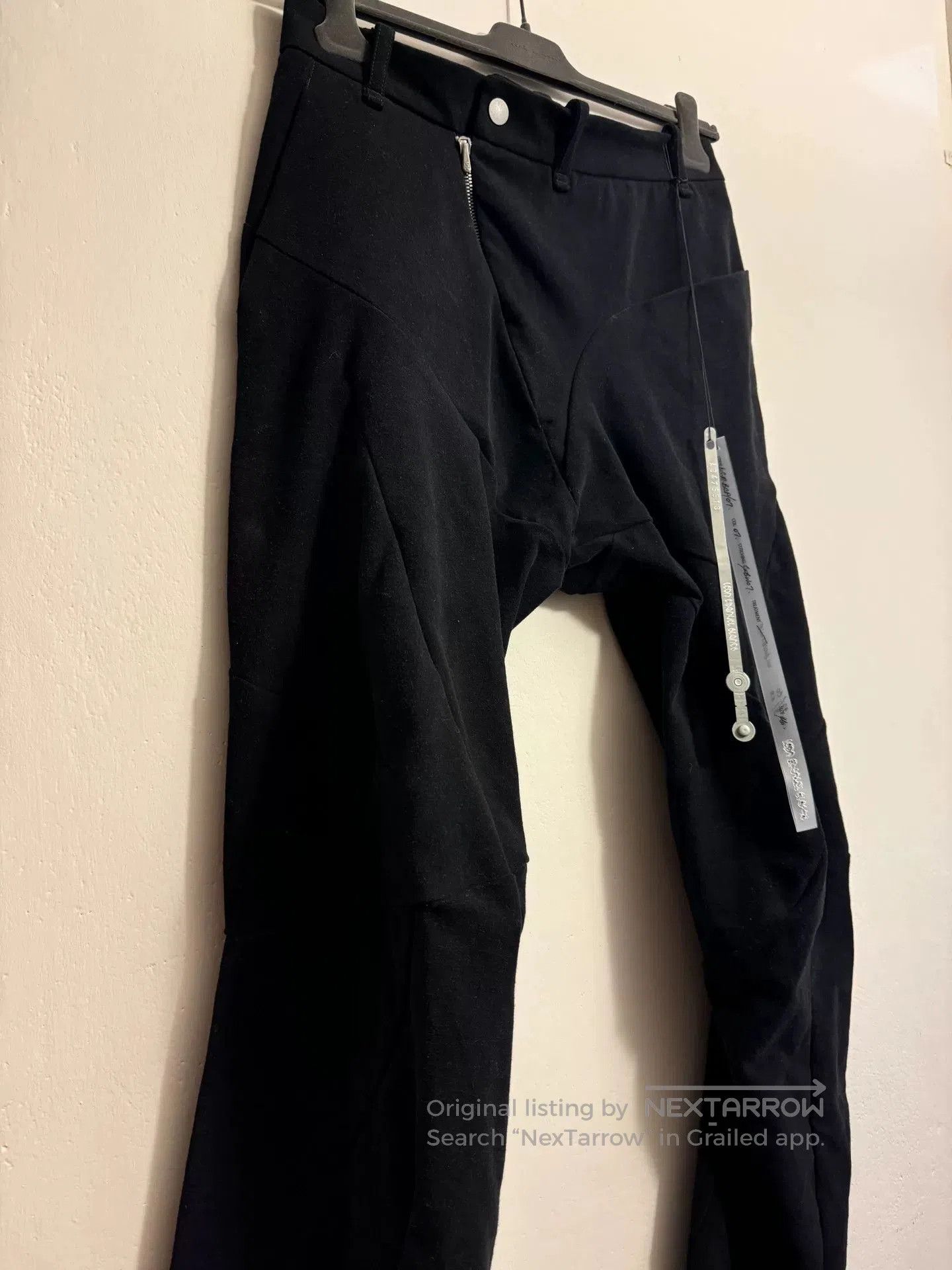 Leon Emanuel Blanck Leon Emanuel Blanck Black 3D Flared Pants. Size US 34 / EU 50 - 6 Thumbnail