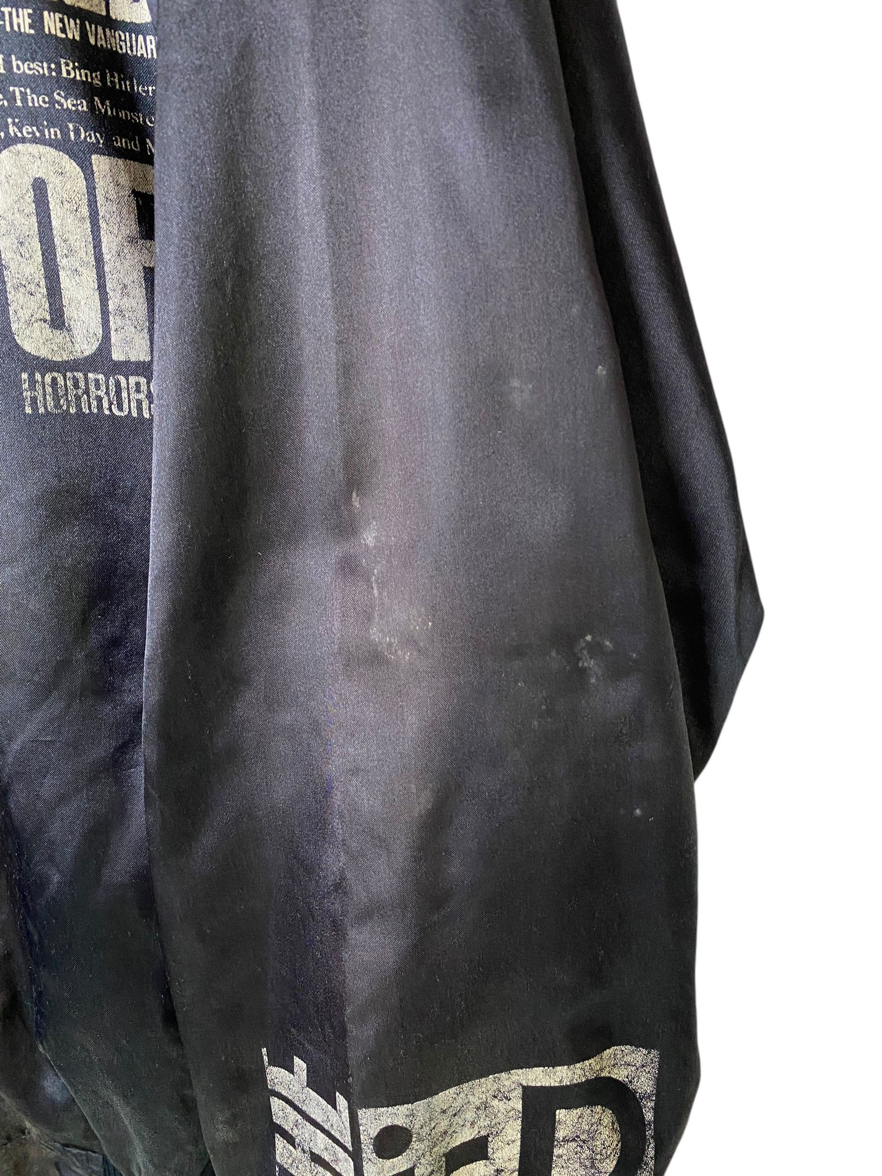 Vintage Rare vintage 80s i-D magazine reversible satin bomber jacket Size US L / EU 52-54 / 3 - 8 Thumbnail
