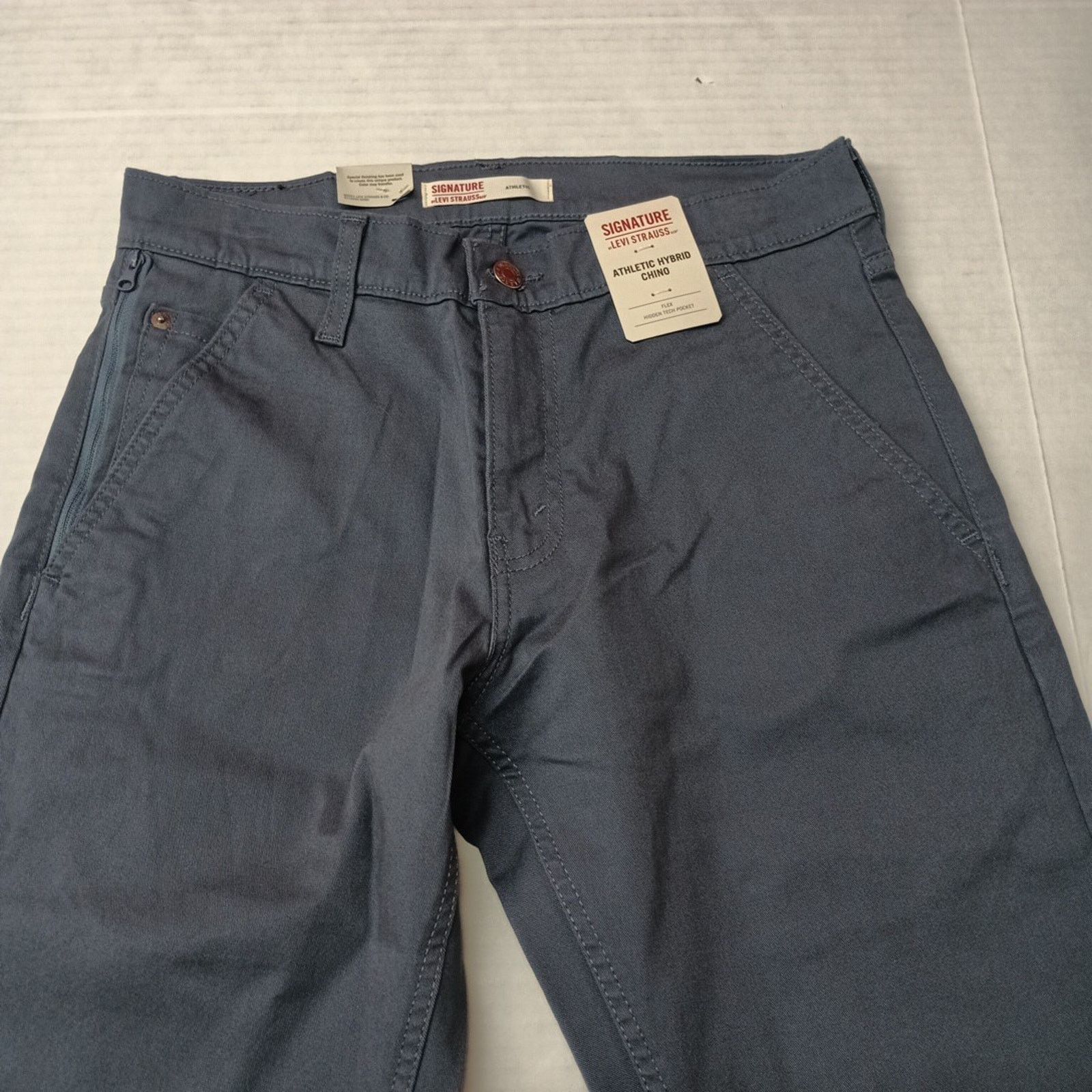 Levi's Signature By Levi Strauss Chino Pants Men's Size 30x32 Blue Size US 30 / EU 46 - 4 Thumbnail