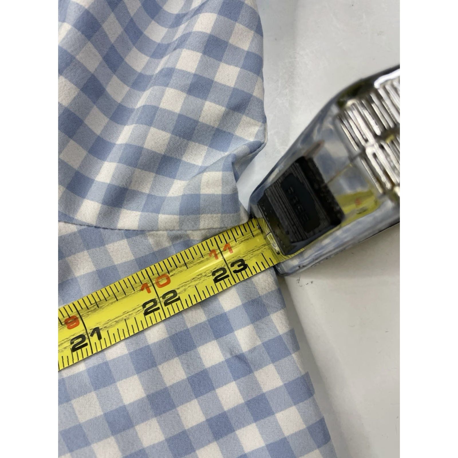 Mizzen+Main Mizzen+Main Shirt Button-Up Long Sleeve Check Blue Blue - Men’s Medium Regular 52% Polyester 48% Spandex Breather Dress Shirt Business Casual Travel Size US M / EU 48-50 / 2 - 6 Thumbnail