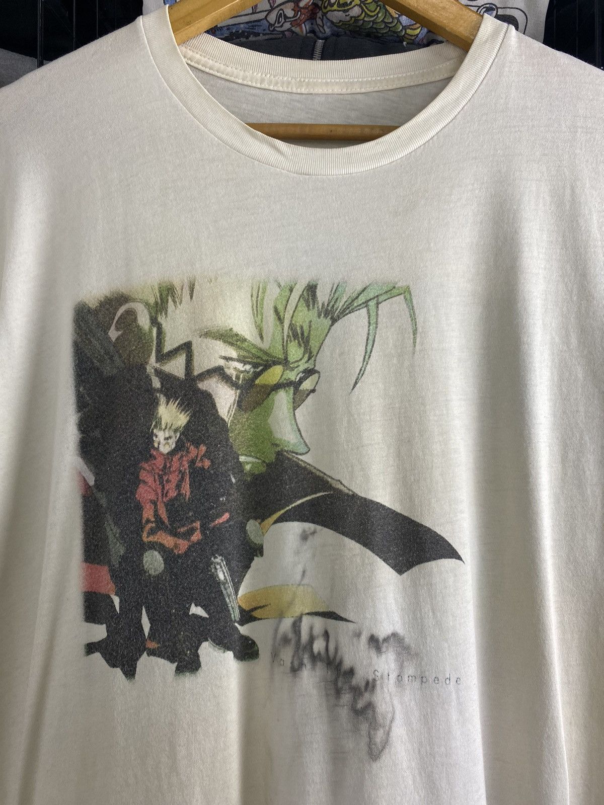 Anime × Cartoon Network × Vintage Vintage Vash the Stampede distressed tee Size US M / EU 48-50 / 2 - 3 Thumbnail